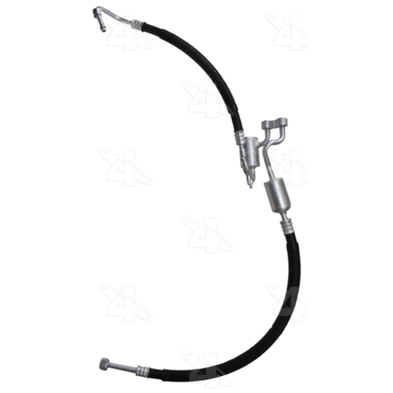 Four Seasons 55076 - A/C Refrigerant Discharge / Suction Hose Assembly Four Seasons 55076 A/C Manifold Hose Assembly product image 1 of 1
