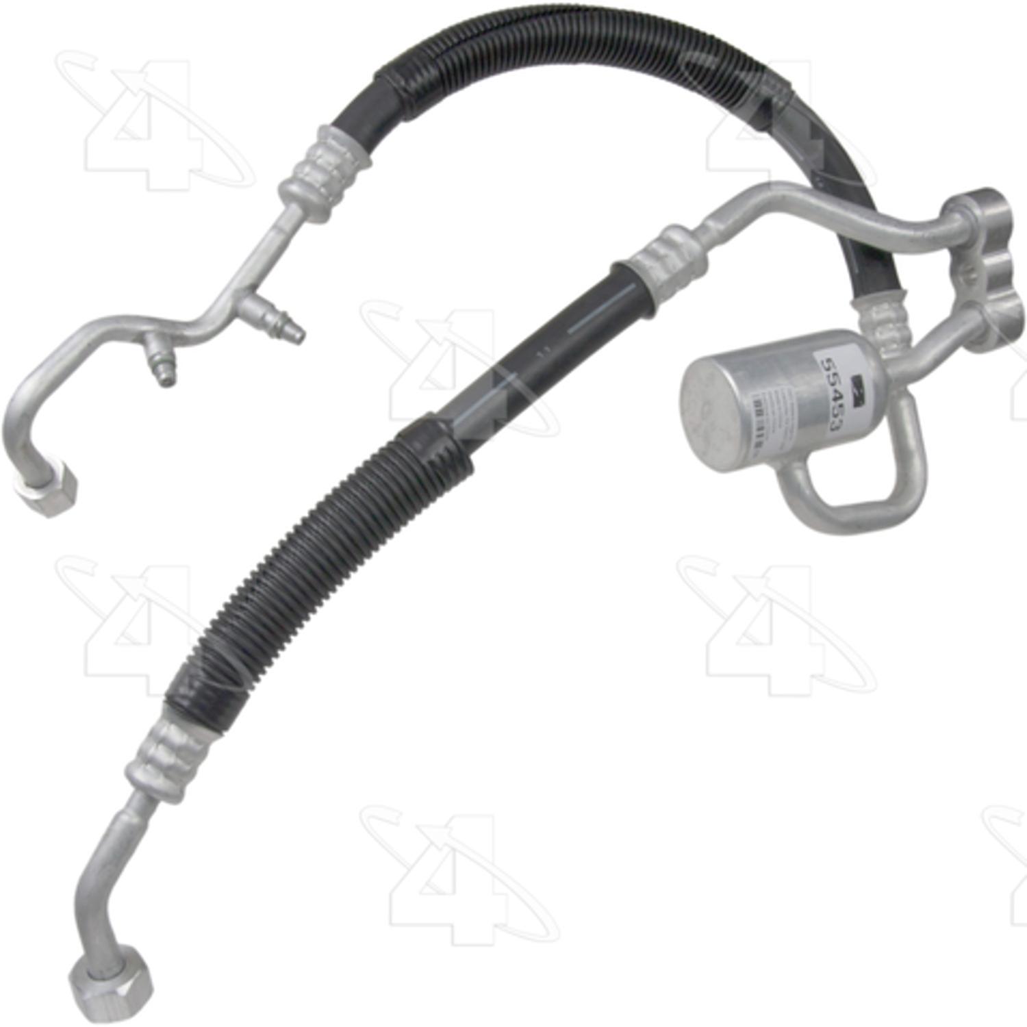 Four Seasons 55453 - A/C Refrigerant Discharge / Suction Hose Assembly Four Seasons 55453 A/C Manifold Hose Assembly product image 1 of 1