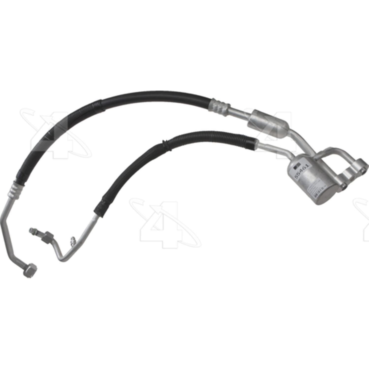 Four Seasons 55461 - A/C Refrigerant Discharge / Suction Hose Assembly Four Seasons 55461 A/C Manifold Hose Assembly product image 1 of 1