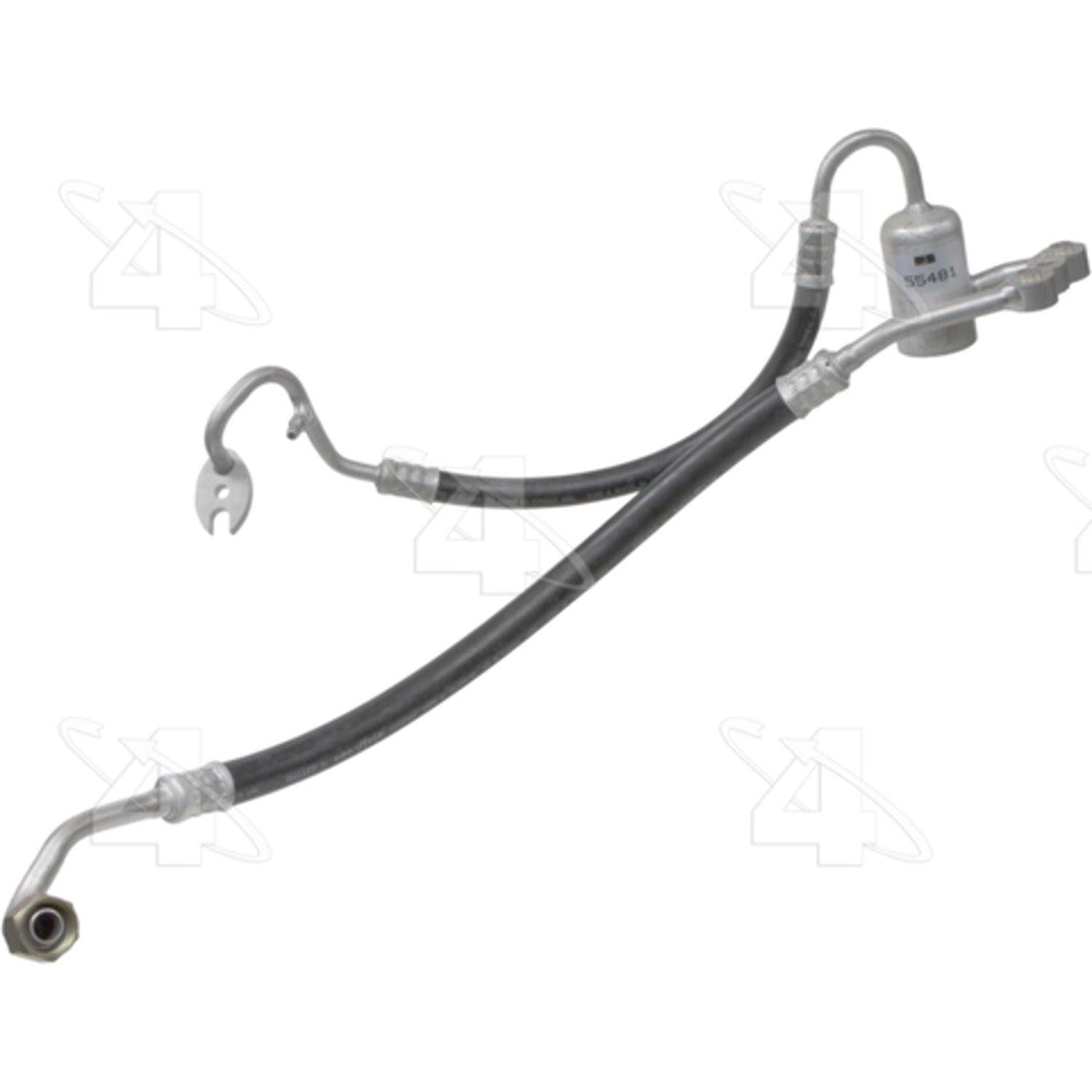 Four Seasons 55481 - A/C Refrigerant Discharge / Suction Hose Assembly Four Seasons 55481 A/C Manifold Hose Assembly product image 1 of 1