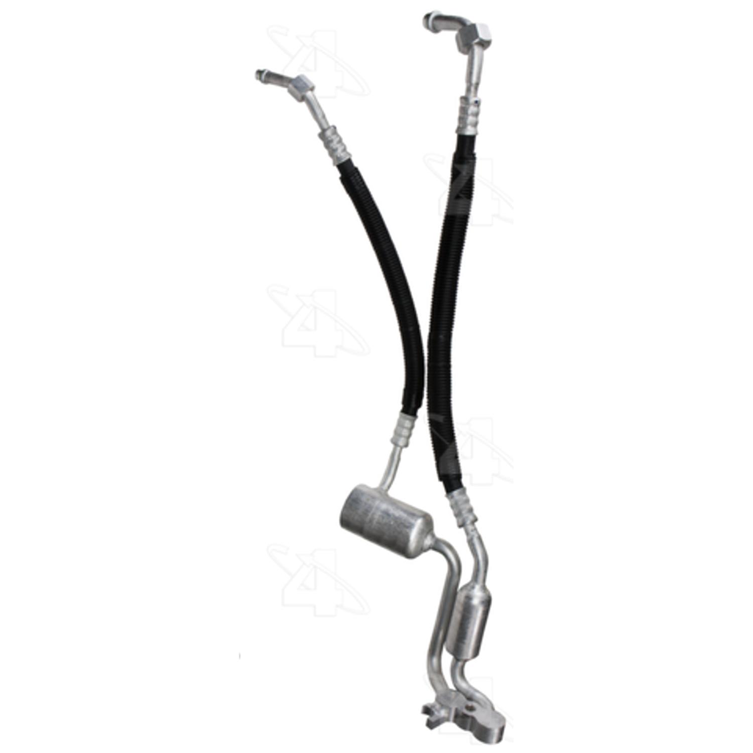 Four Seasons 55482 - A/C Refrigerant Discharge / Suction Hose Assembly Four Seasons 55482 A/C Manifold Hose Assembly product image 1 of 1