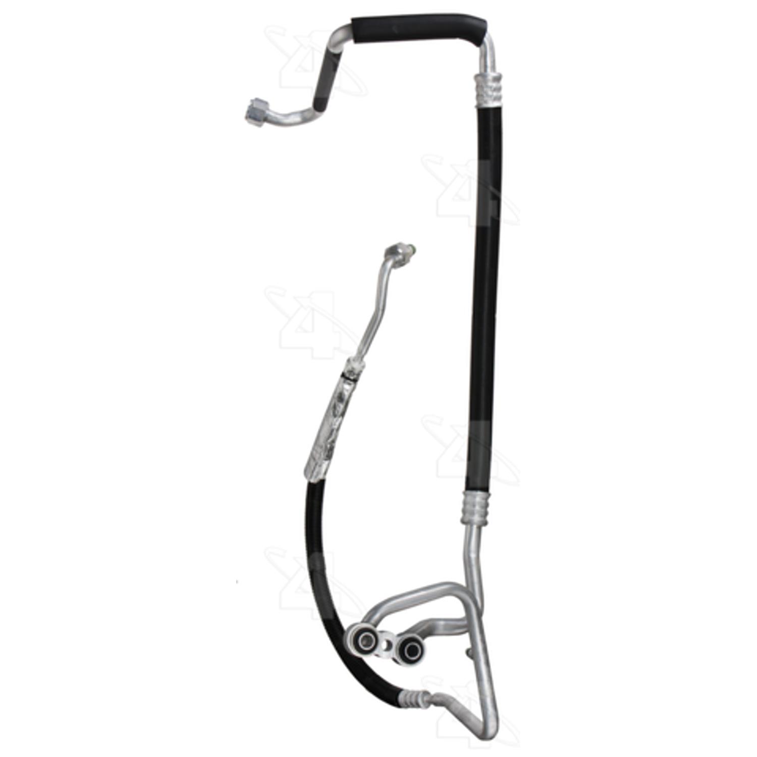 Four Seasons 55498 - A/C Refrigerant Discharge / Suction Hose Assembly Four Seasons 55498 A/C Manifold Hose Assembly product image 1 of 1