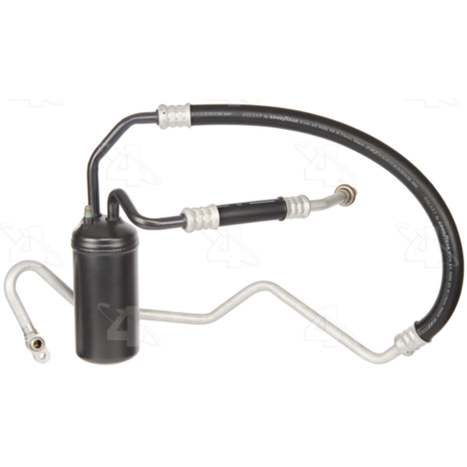 Four Seasons 55558 - A/C Refrigerant Suction Hose Four Seasons 55558 A/C Accumulator with Hose Assembly product image 1 of 1