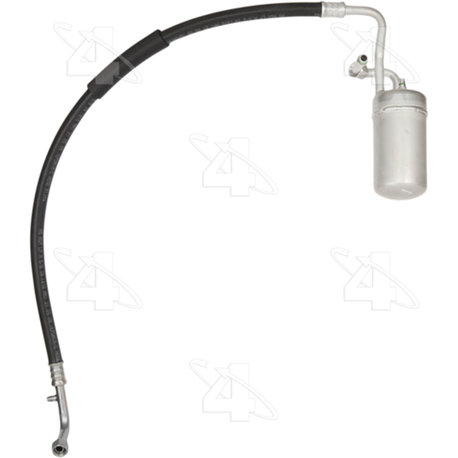 Four Seasons 55608 - A/C Refrigerant Suction Hose Four Seasons 55608 A/C Accumulator with Hose Assembly product image 1 of 4