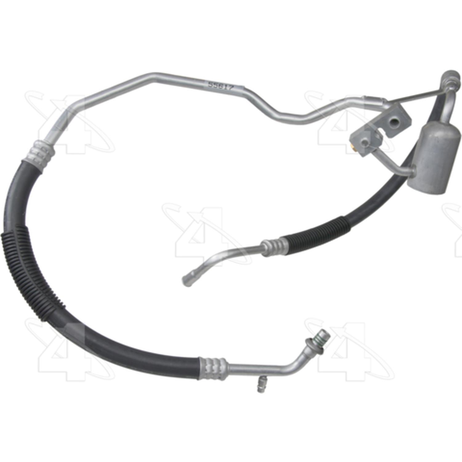 Four Seasons 55617 - A/C Refrigerant Discharge / Suction Hose Assembly Four Seasons 55617 A/C Manifold Hose Assembly product image 1 of 1