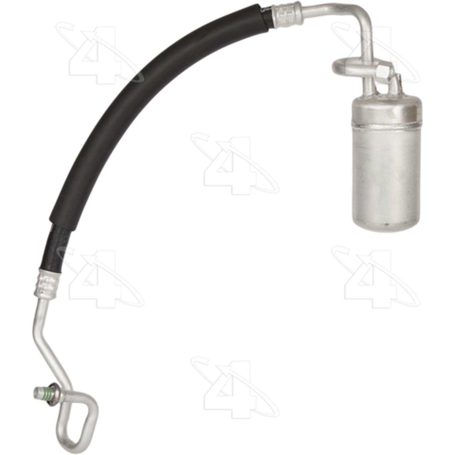 Four Seasons 55628 - A/C Refrigerant Suction Hose Four Seasons 55628 A/C Accumulator with Hose Assembly product image 1 of 4