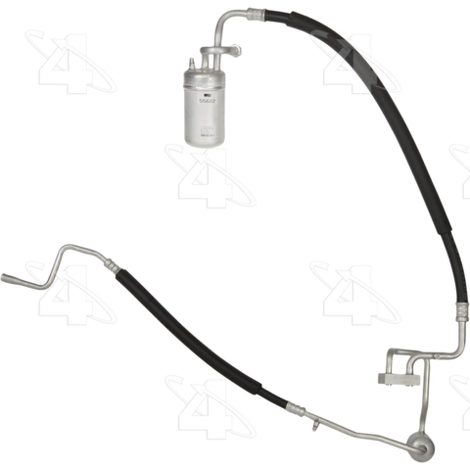 Four Seasons 55682 - A/C Refrigerant Suction Hose Four Seasons 55682 A/C Accumulator with Hose Assembly product image 1 of 3