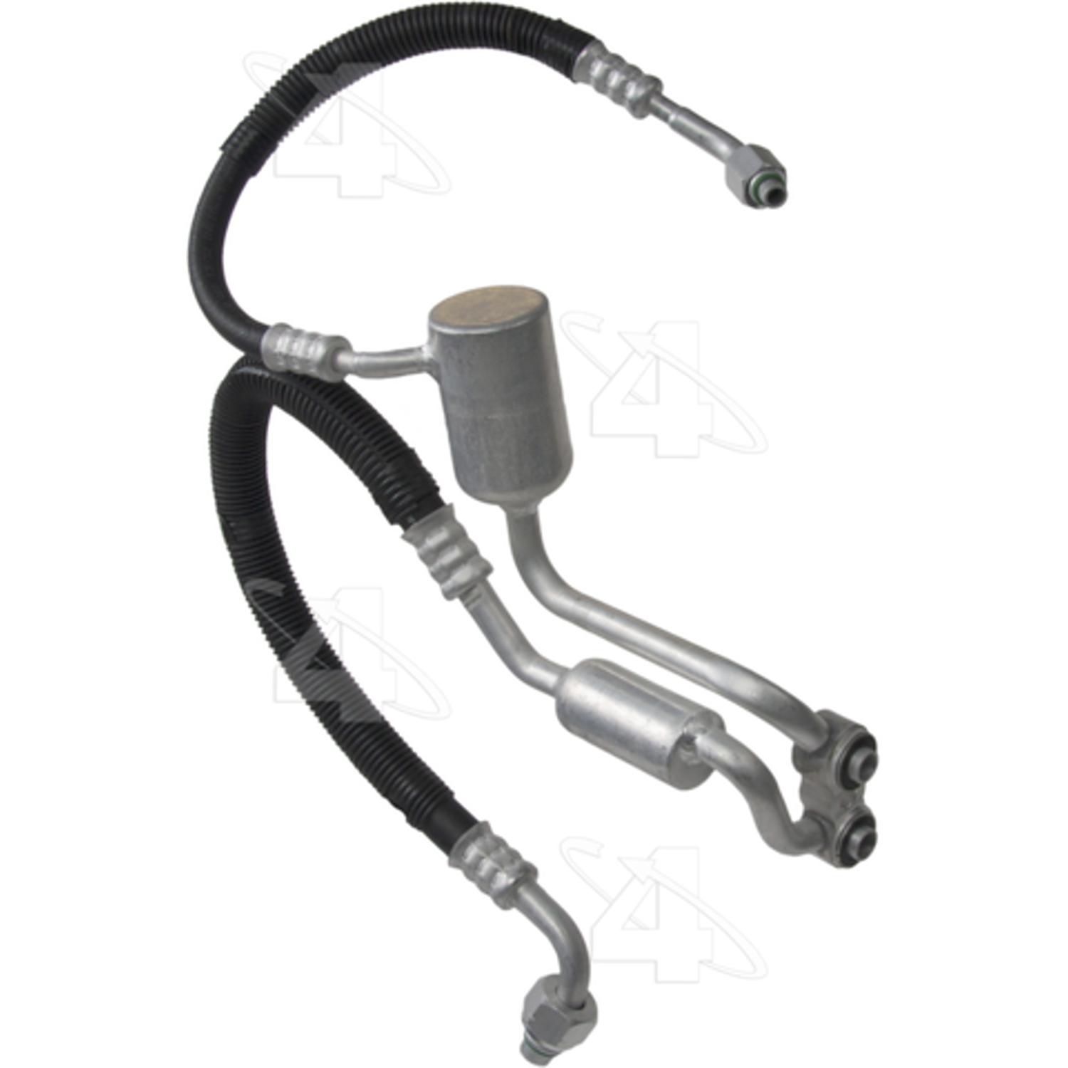 Four Seasons 55813 - A/C Refrigerant Discharge / Suction Hose Assembly Four Seasons 55813 A/C Manifold Hose Assembly product image 1 of 1