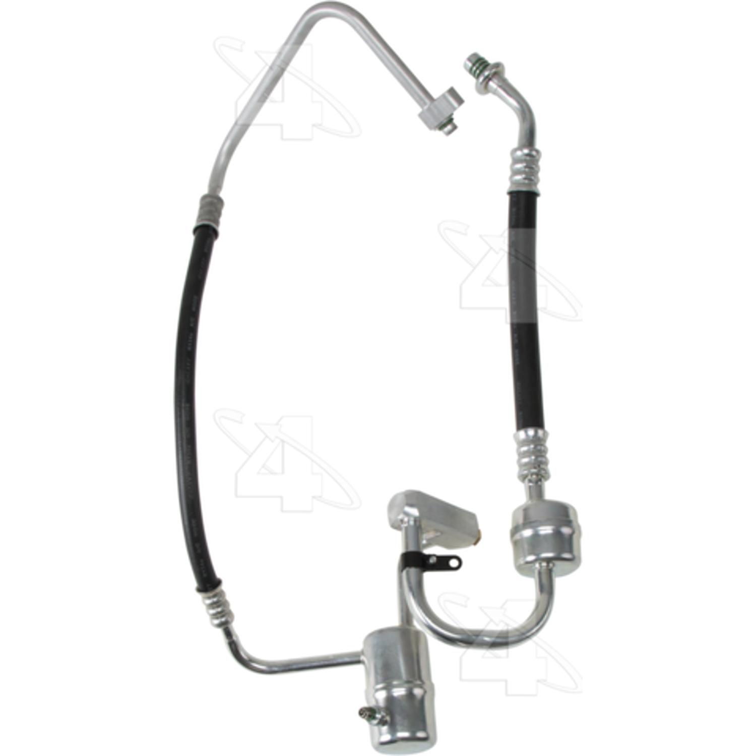 Four Seasons 55837 - A/C Refrigerant Discharge / Suction Hose Assembly Four Seasons 55837 A/C Manifold Hose Assembly product image 2 of 5