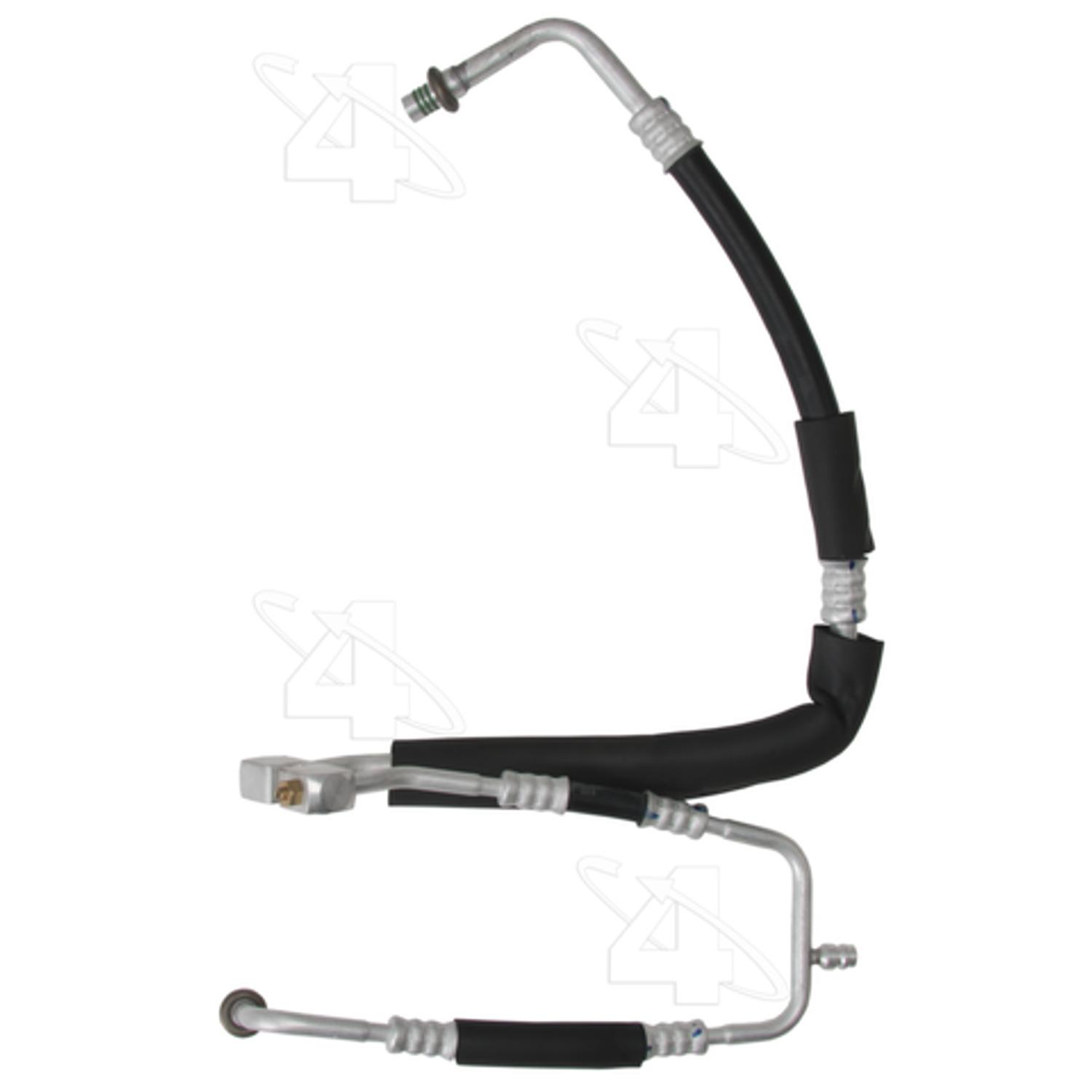 Four Seasons 55872 - A/C Refrigerant Discharge / Suction Hose Assembly Four Seasons 55872 A/C Manifold Hose Assembly product image 1 of 3