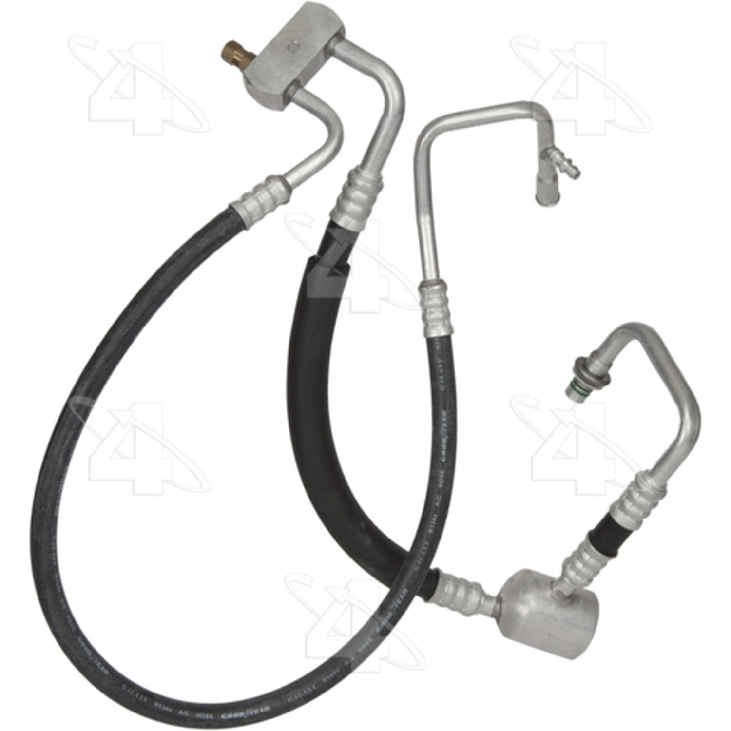 Four Seasons 55907 - A/C Refrigerant Discharge / Suction Hose Assembly Four Seasons 55907 A/C Manifold Hose Assembly product image 2 of 5