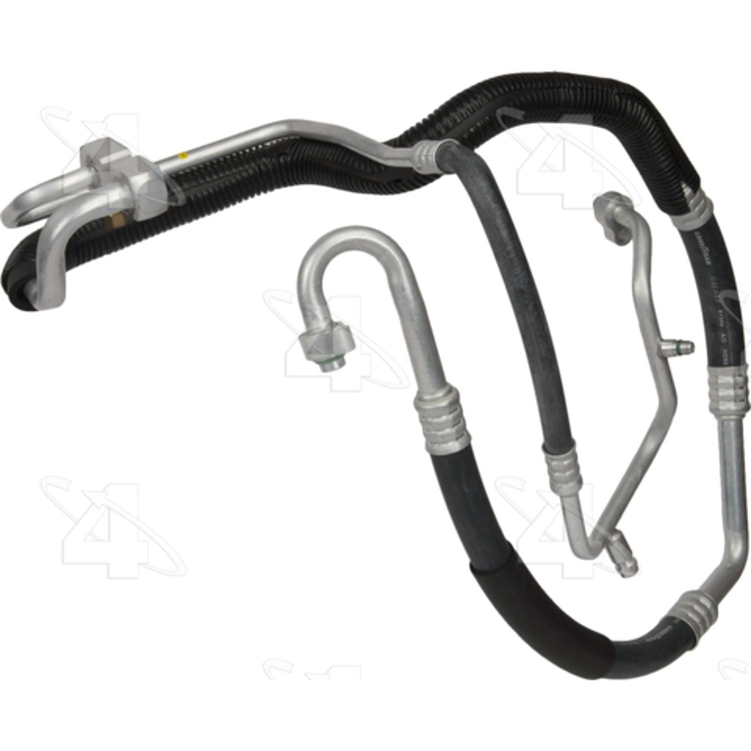 Four Seasons 55913 - A/C Refrigerant Discharge / Suction Hose Assembly Four Seasons 55913 A/C Manifold Hose Assembly product image 2 of 5