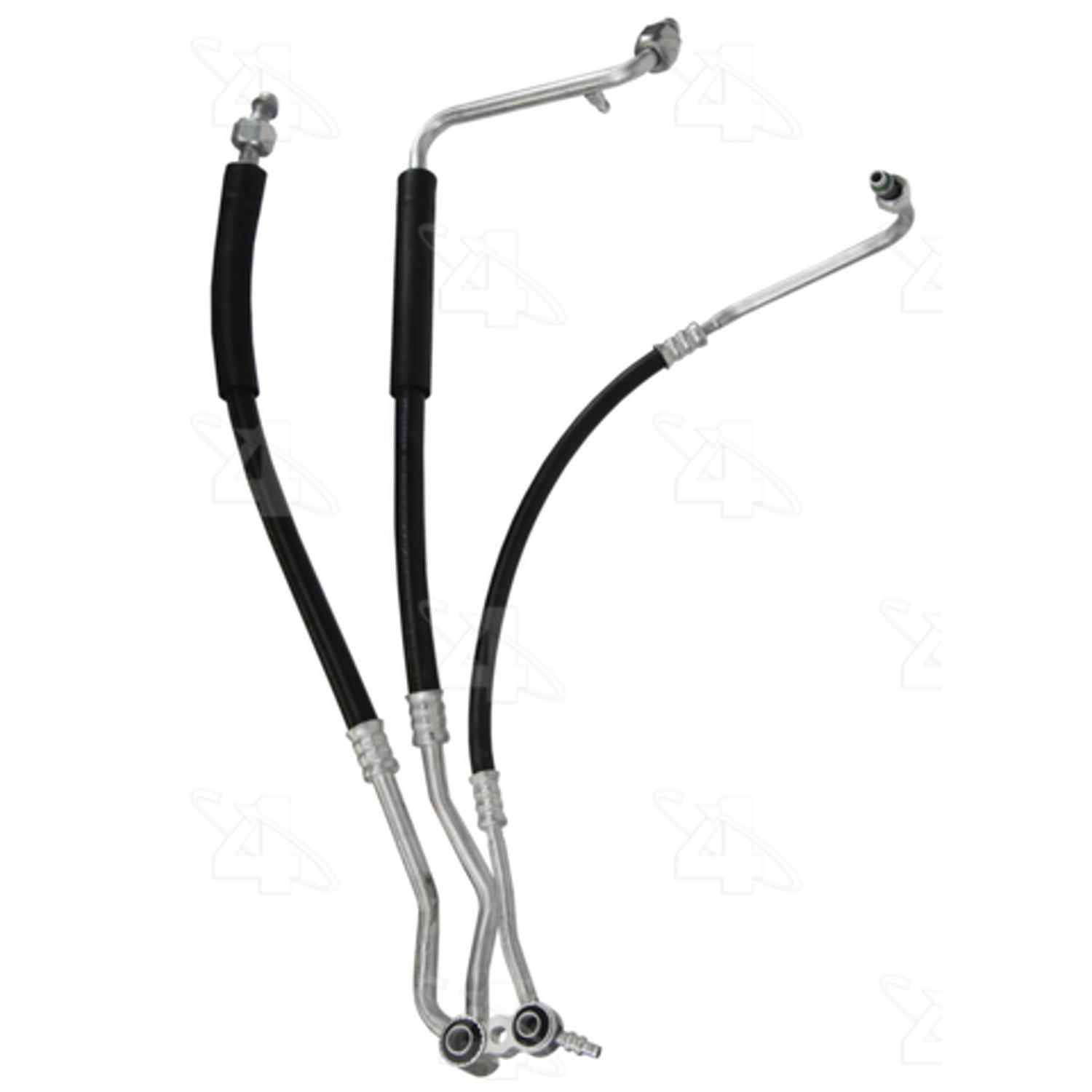 Four Seasons 55966 - A/C Refrigerant Discharge / Suction Hose Assembly Four Seasons 55966 A/C Manifold Hose Assembly product image 1 of 7