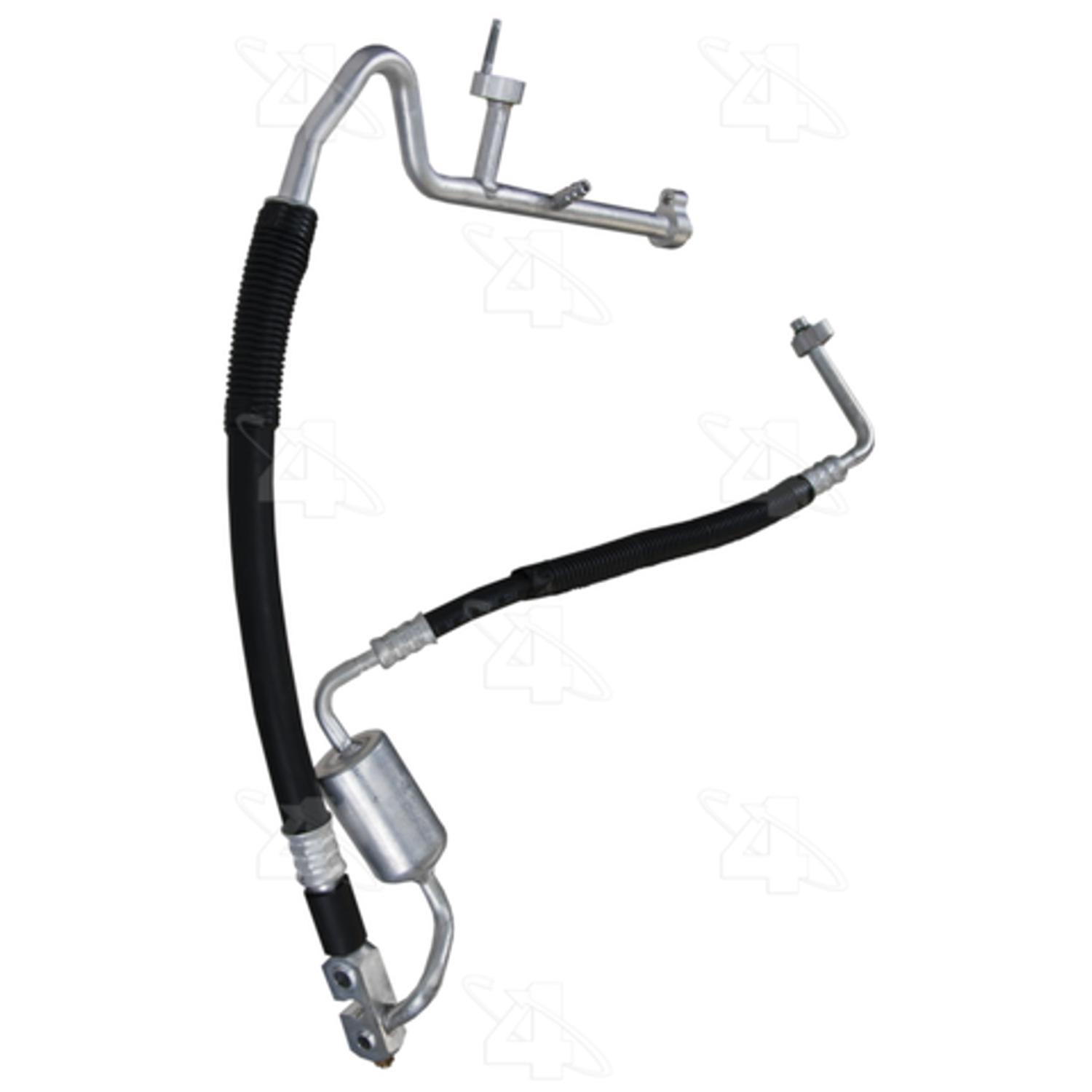 Four Seasons 56047 - A/C Refrigerant Discharge / Suction Hose Assembly Four Seasons 56047 A/C Manifold Hose Assembly product image 1 of 6
