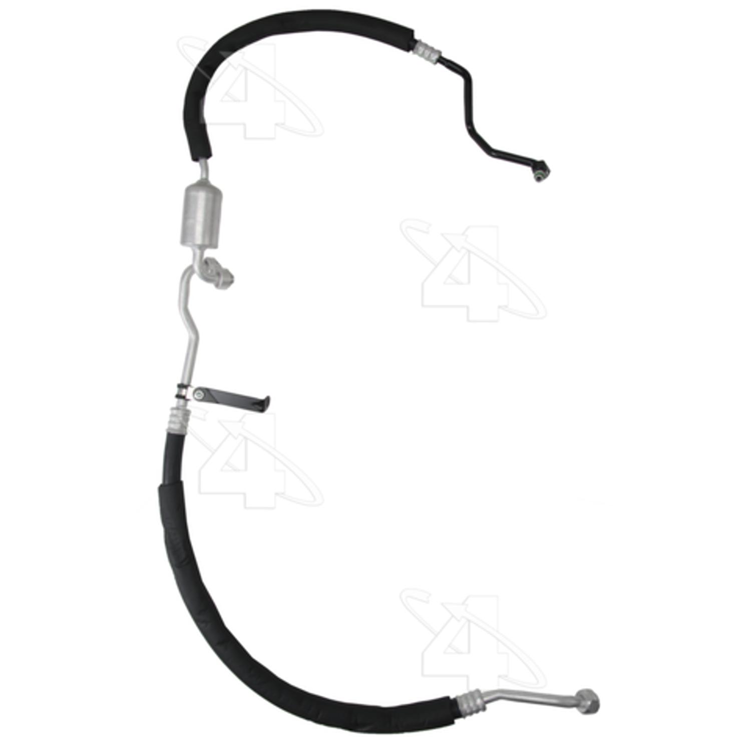 Four Seasons 56091 - A/C Refrigerant Discharge / Suction Hose Assembly Four Seasons 56091 A/C Manifold Hose Assembly product image 1 of 3