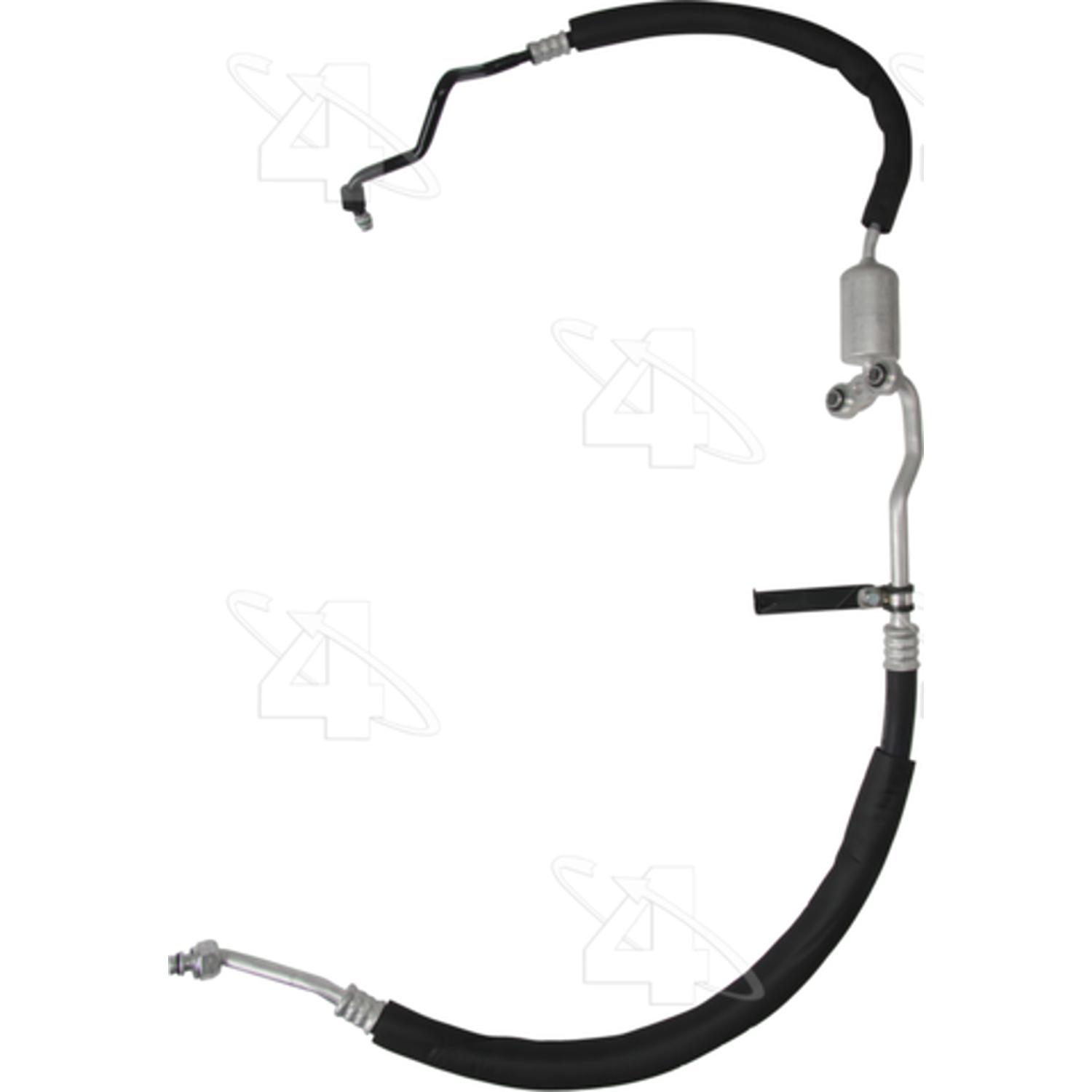 Four Seasons 56091 - A/C Refrigerant Discharge / Suction Hose Assembly Four Seasons 56091 A/C Manifold Hose Assembly product image 2 of 3