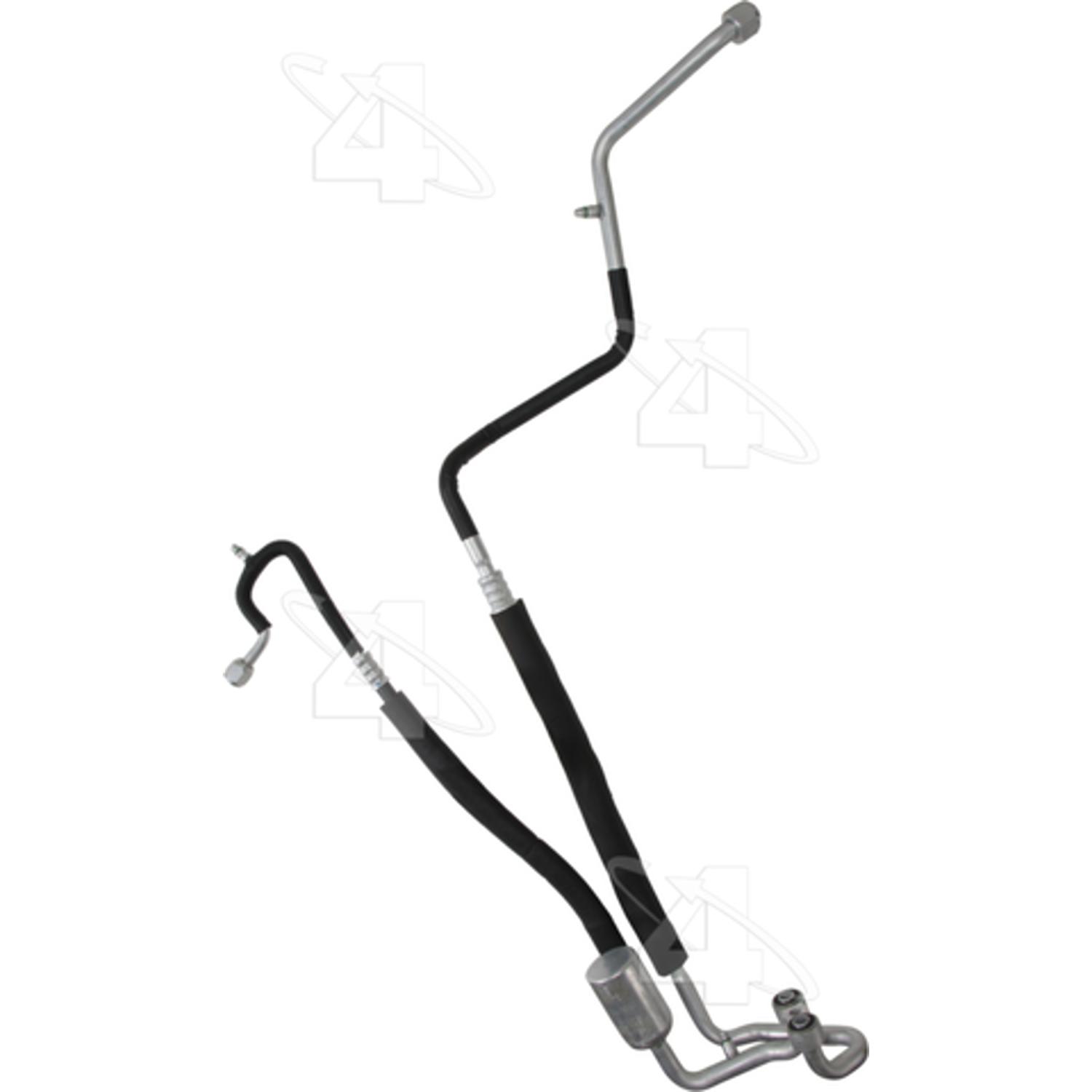Four Seasons 56146 - A/C Refrigerant Discharge / Suction Hose Assembly Four Seasons 56146 A/C Manifold Hose Assembly product image 1 of 3