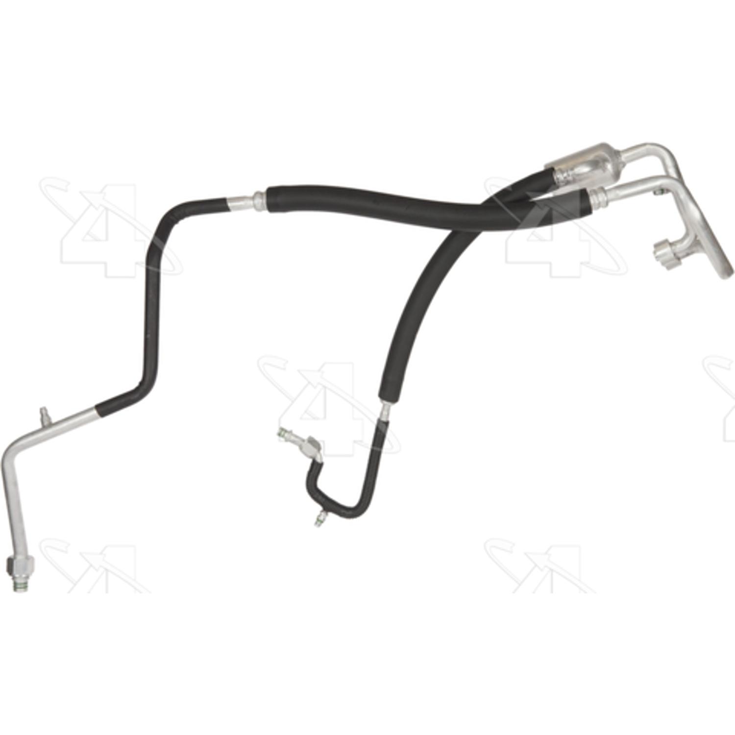 Four Seasons 56146 - A/C Refrigerant Discharge / Suction Hose Assembly Four Seasons 56146 A/C Manifold Hose Assembly product image 2 of 3