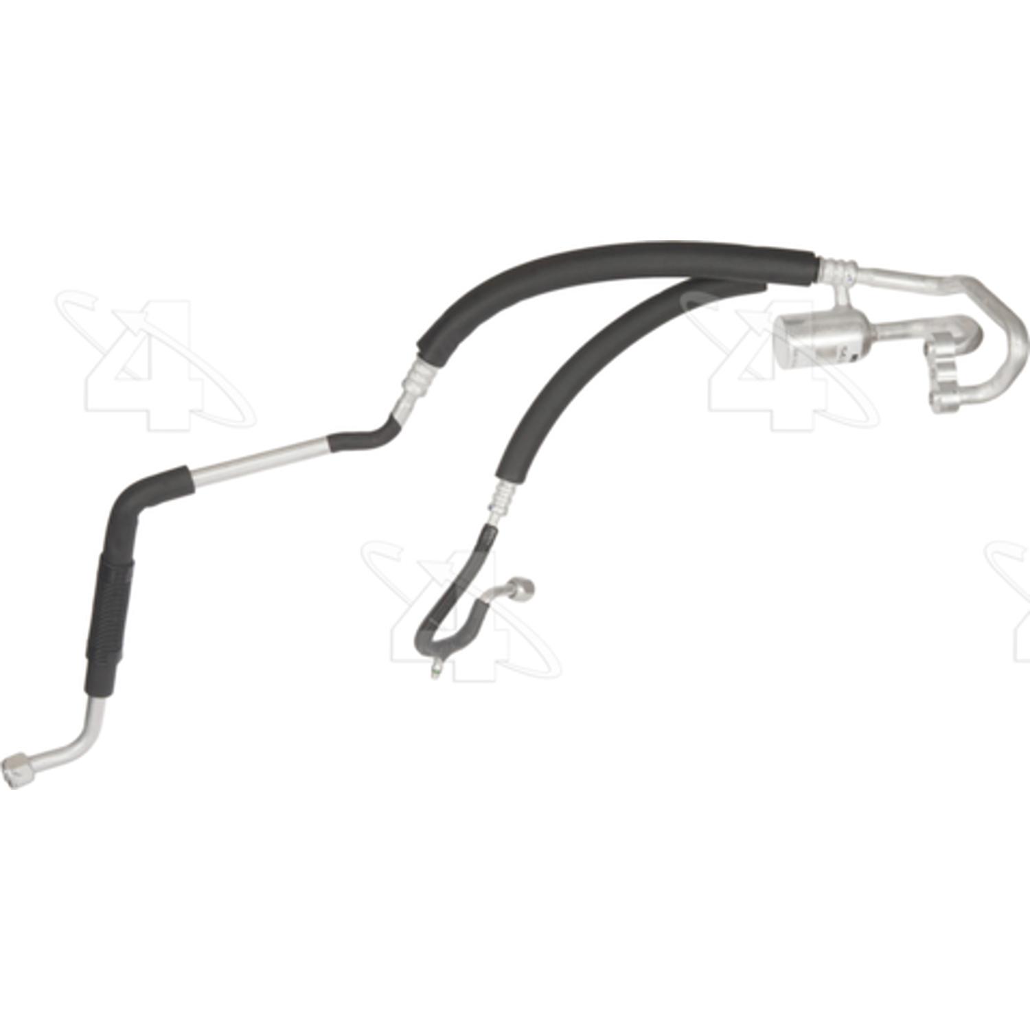 Four Seasons 56147 - A/C Refrigerant Discharge / Suction Hose Assembly Four Seasons 56147 A/C Manifold Hose Assembly product image 1 of 2