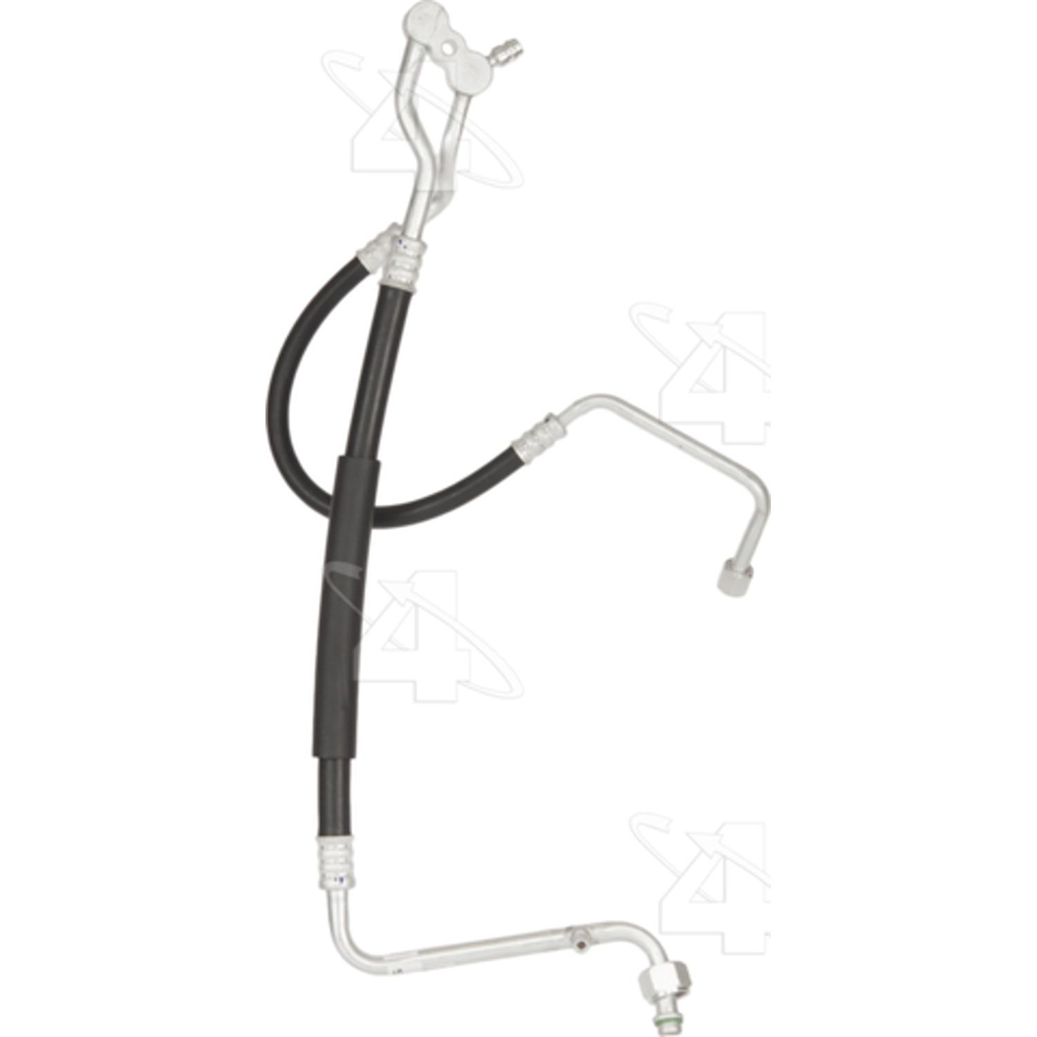 Four Seasons 56154 - A/C Refrigerant Discharge / Suction Hose Assembly Four Seasons 56154 A/C Manifold Hose Assembly product image 2 of 2