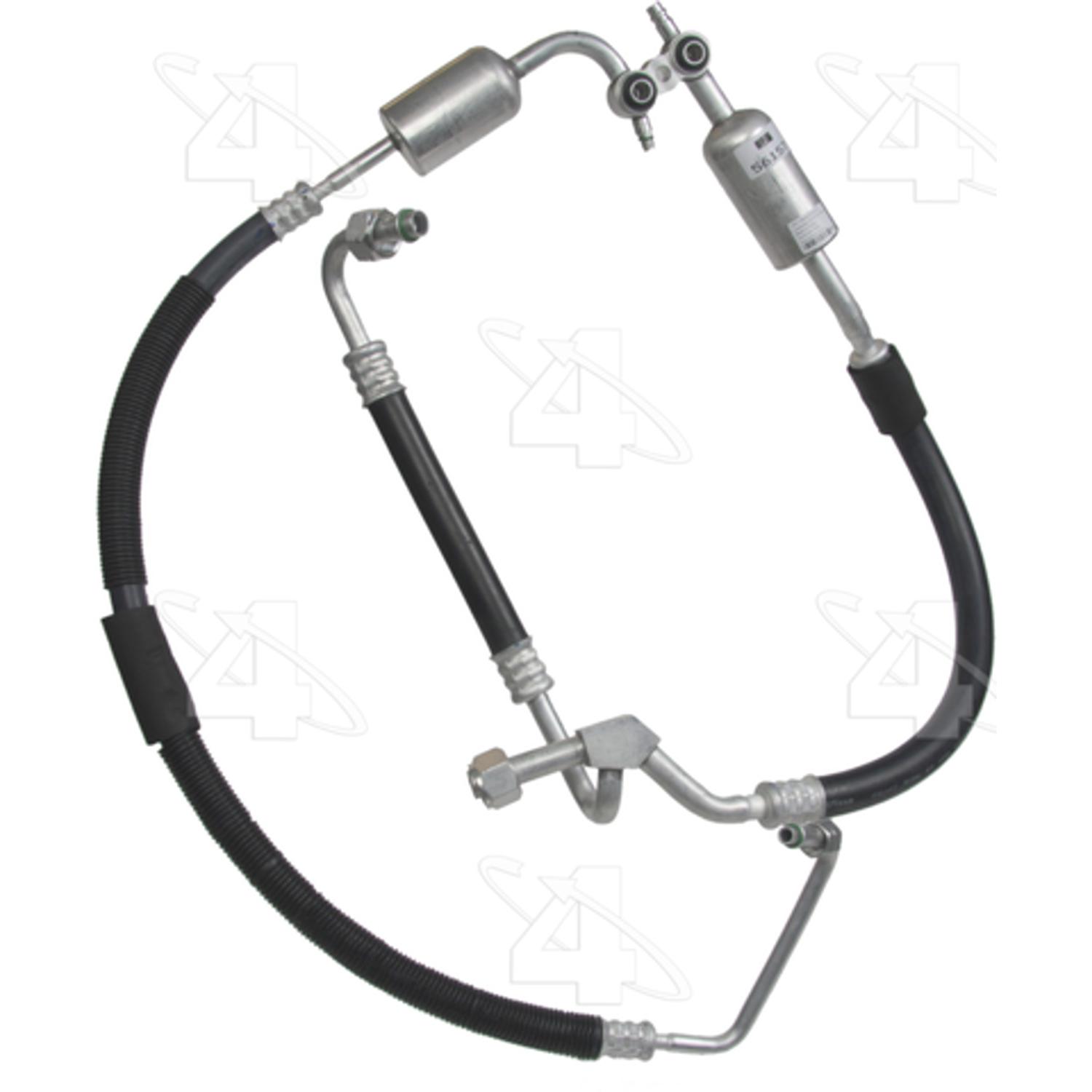 Four Seasons 56157 - A/C Refrigerant Discharge / Suction Hose Assembly Four Seasons 56157 A/C Manifold Hose Assembly product image 1 of 1