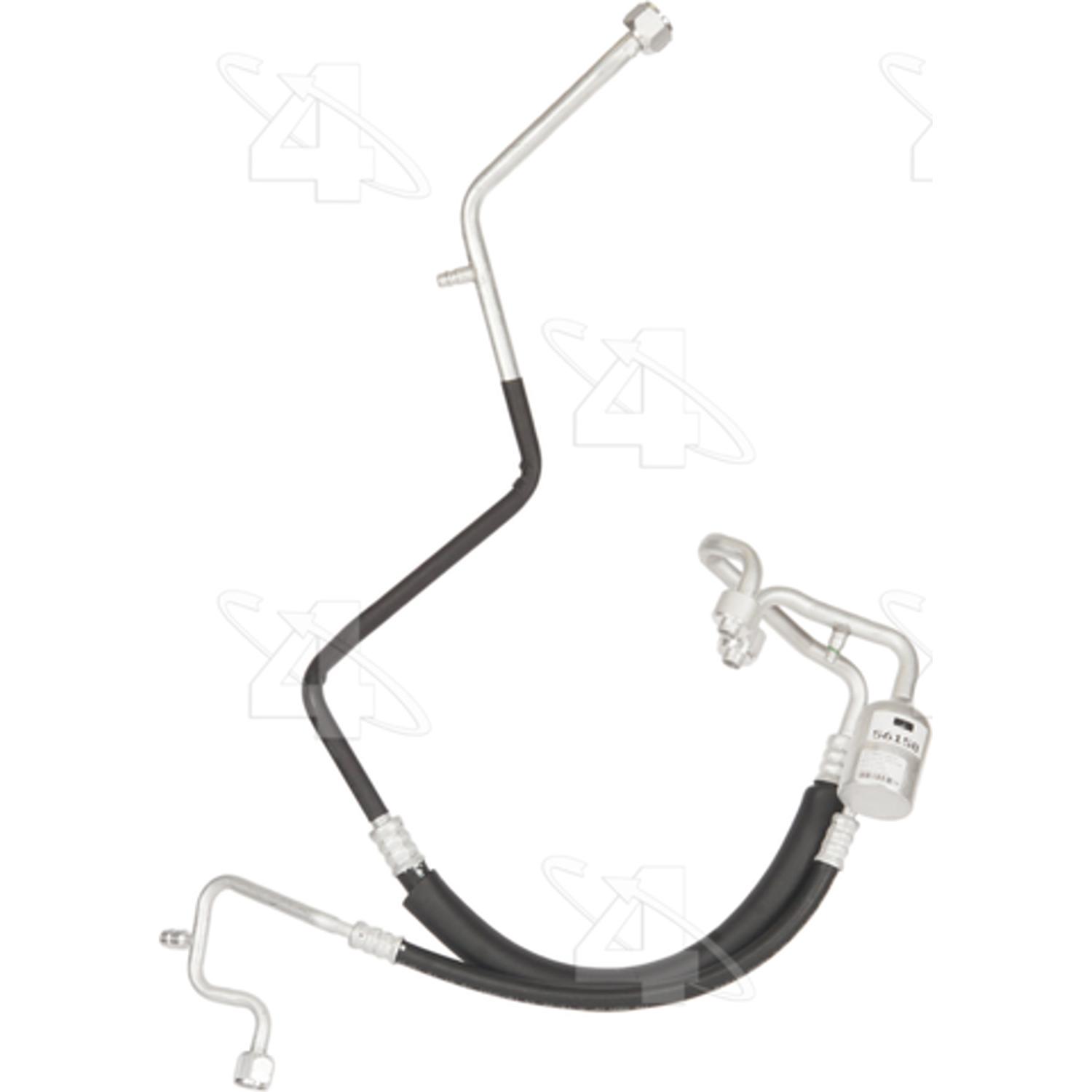 Four Seasons 56158 - A/C Refrigerant Discharge / Suction Hose Assembly Four Seasons 56158 A/C Manifold Hose Assembly product image 1 of 2
