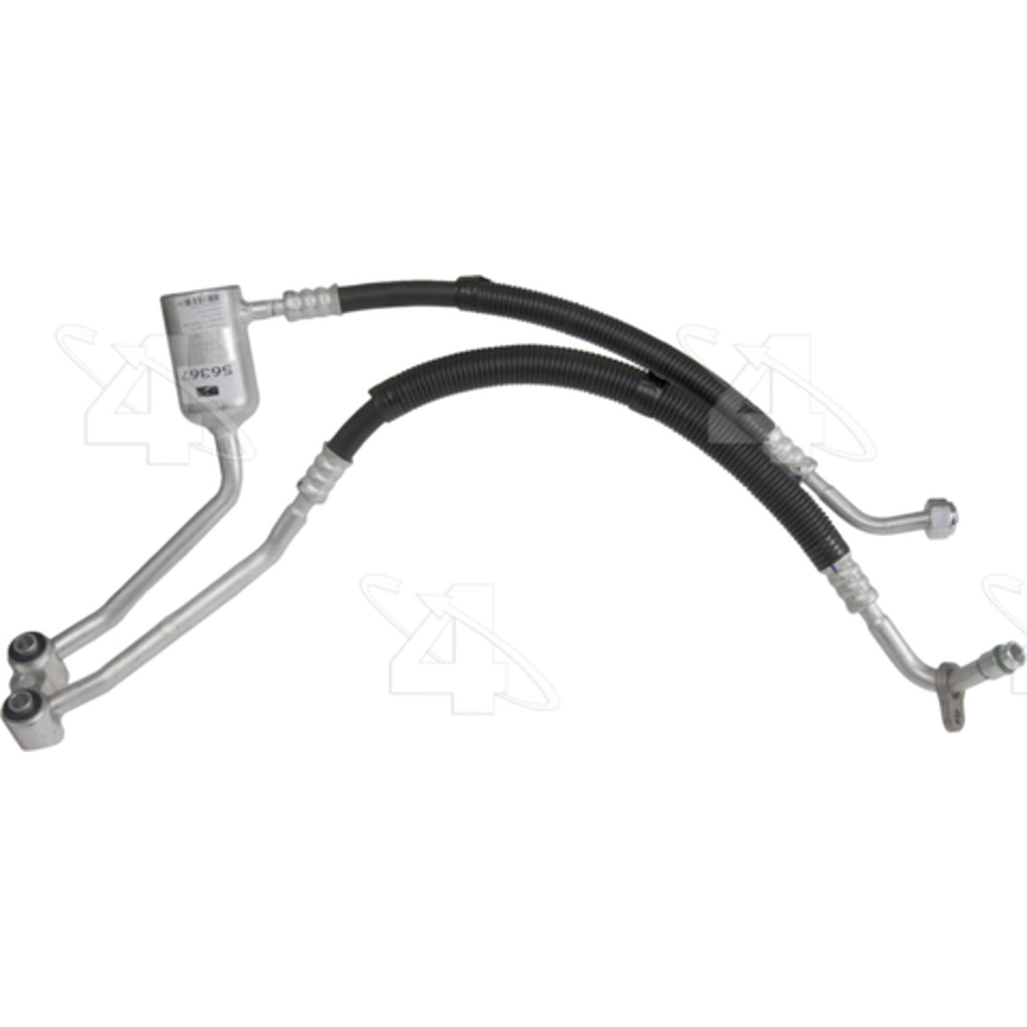 Four Seasons 56367 - A/C Refrigerant Discharge / Suction Hose Assembly Four Seasons 56367 A/C Manifold Hose Assembly product image 1 of 1