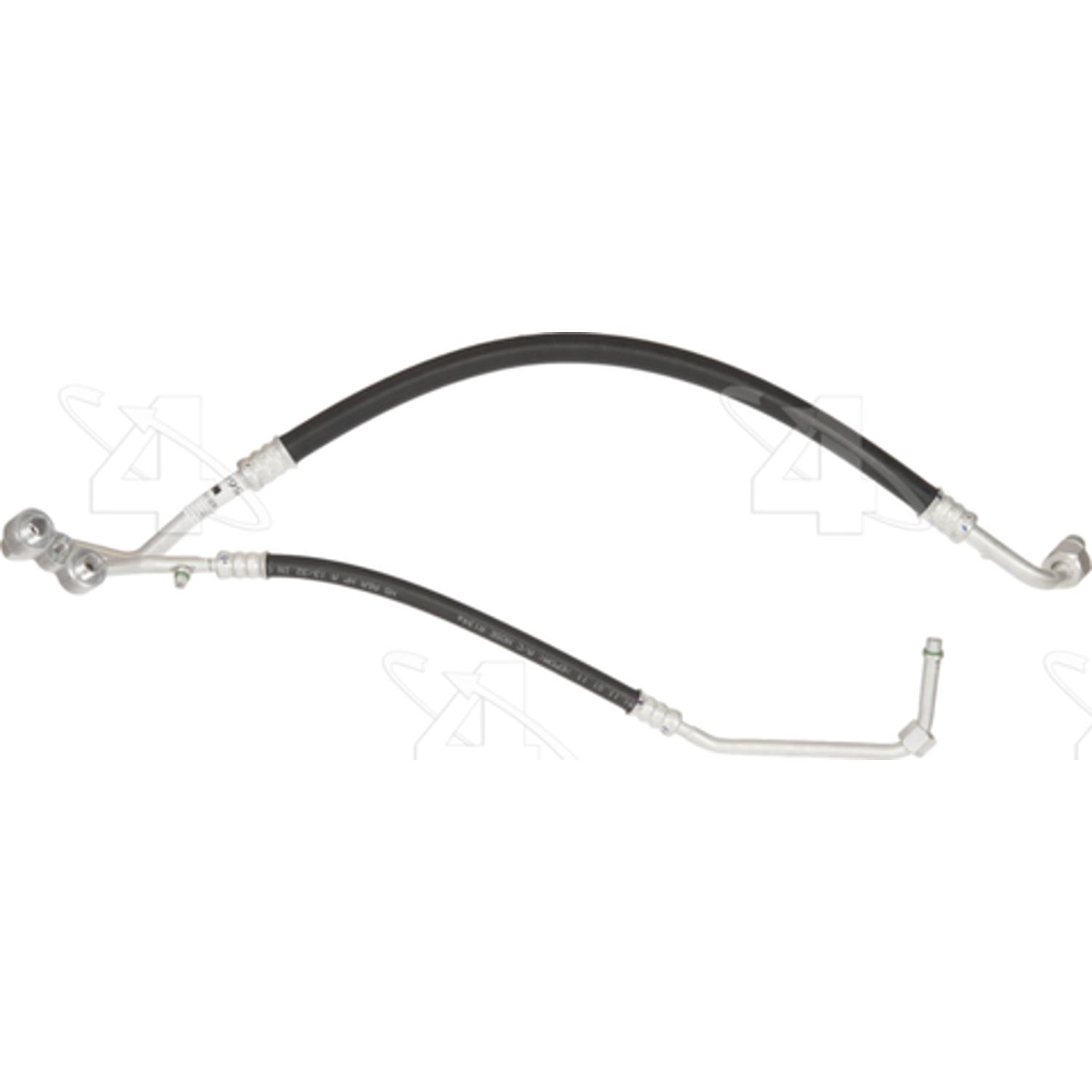Four Seasons 56408 - A/C Refrigerant Discharge / Suction Hose Assembly Four Seasons 56408 A/C Manifold Hose Assembly product image 1 of 2
