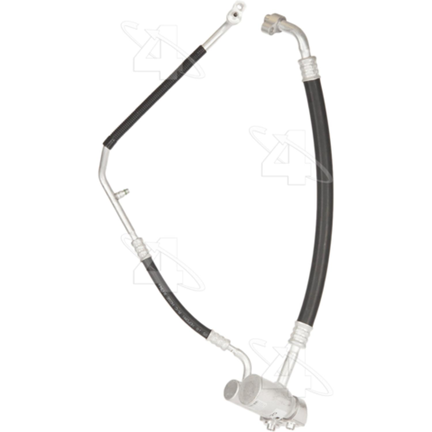 Four Seasons 56414 - A/C Refrigerant Discharge / Suction Hose Assembly Four Seasons 56414 A/C Manifold Hose Assembly product image 1 of 2