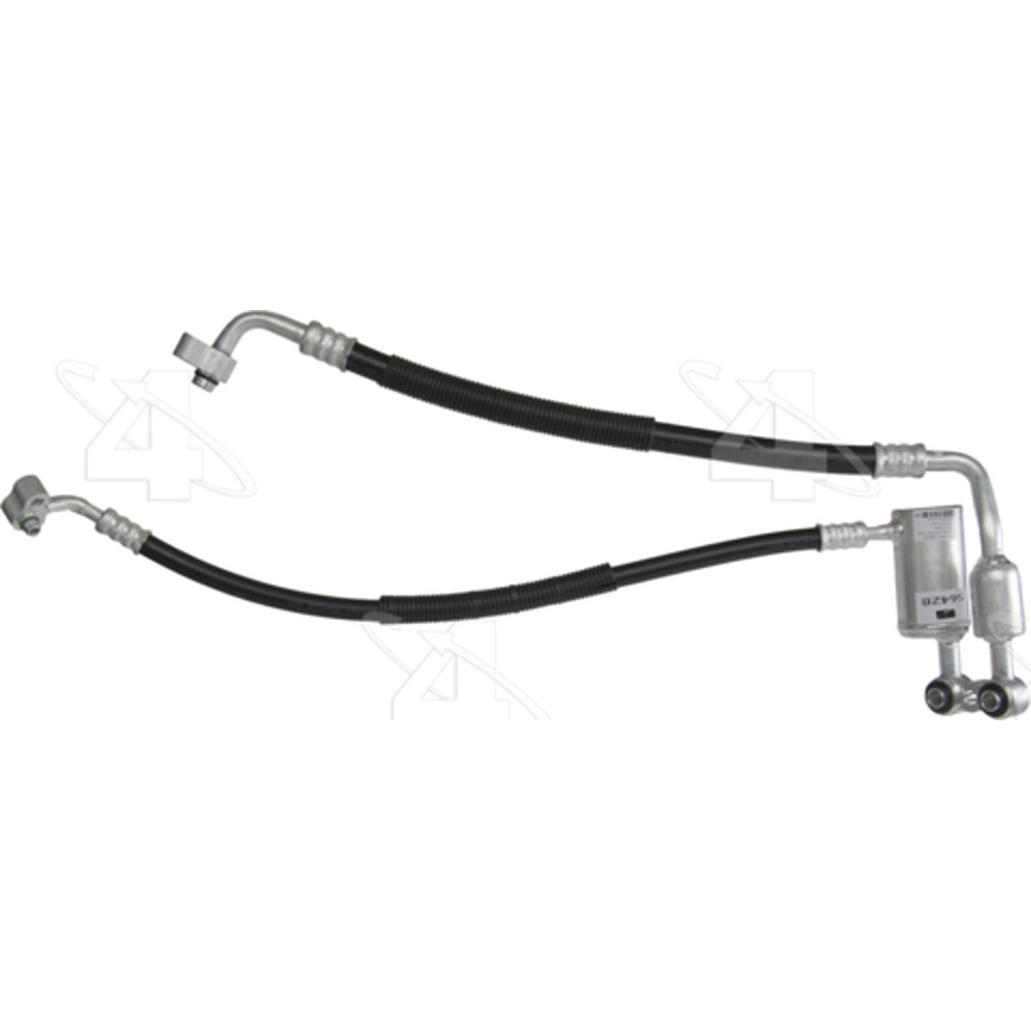 Four Seasons 56428 - A/C Refrigerant Discharge / Suction Hose Assembly Four Seasons 56428 A/C Manifold Hose Assembly product image 1 of 4