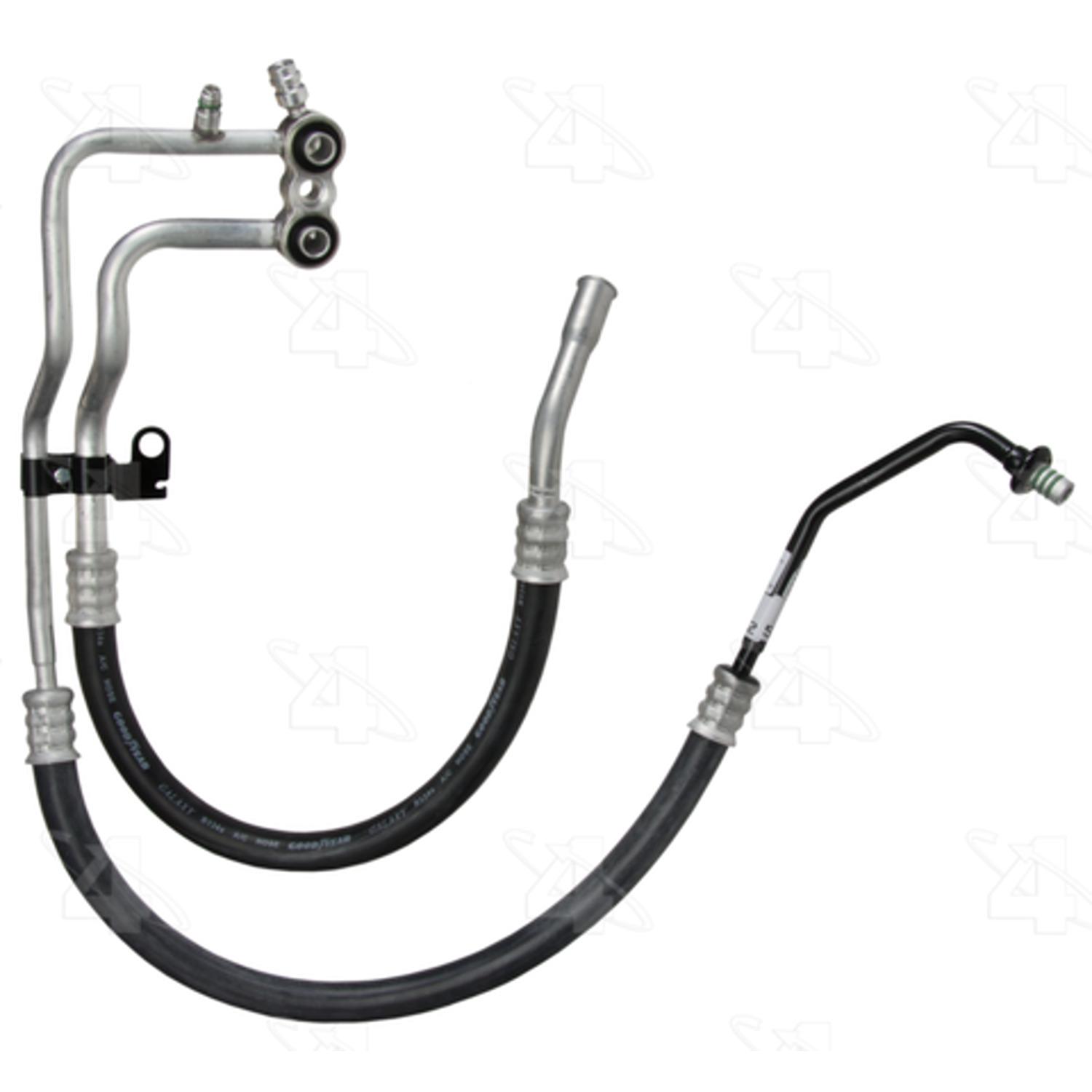 Four Seasons 56512 - A/C Refrigerant Discharge / Suction Hose Assembly Four Seasons 56512 A/C Manifold Hose Assembly product image 1 of 6