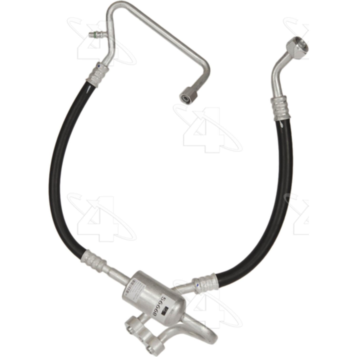 Four Seasons 56660 - A/C Refrigerant Discharge / Suction Hose Assembly Four Seasons 56660 A/C Manifold Hose Assembly product image 1 of 3