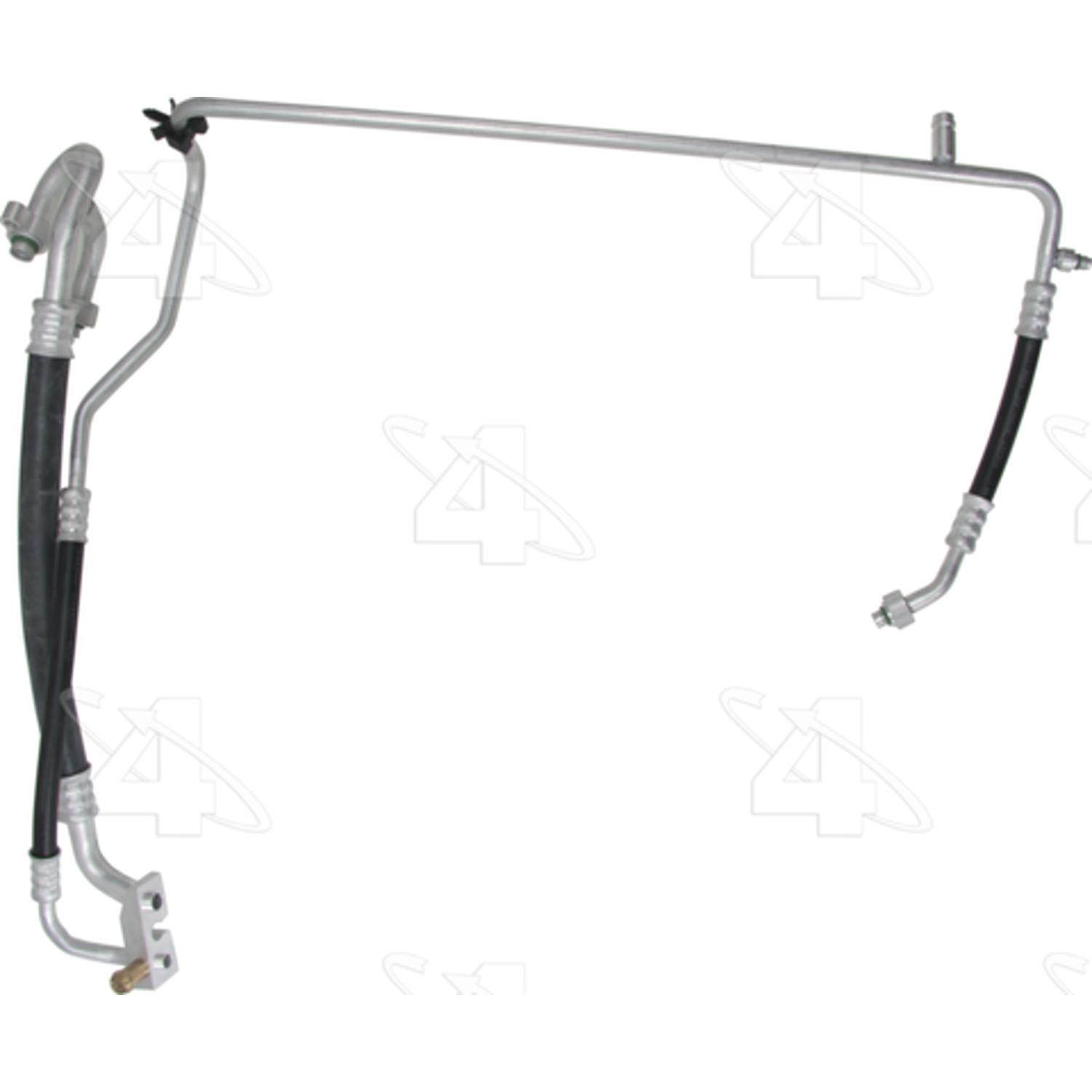 Four Seasons 56700 - A/C Refrigerant Discharge / Suction Hose Assembly Four Seasons 56700 A/C Manifold Hose Assembly product image 2 of 3