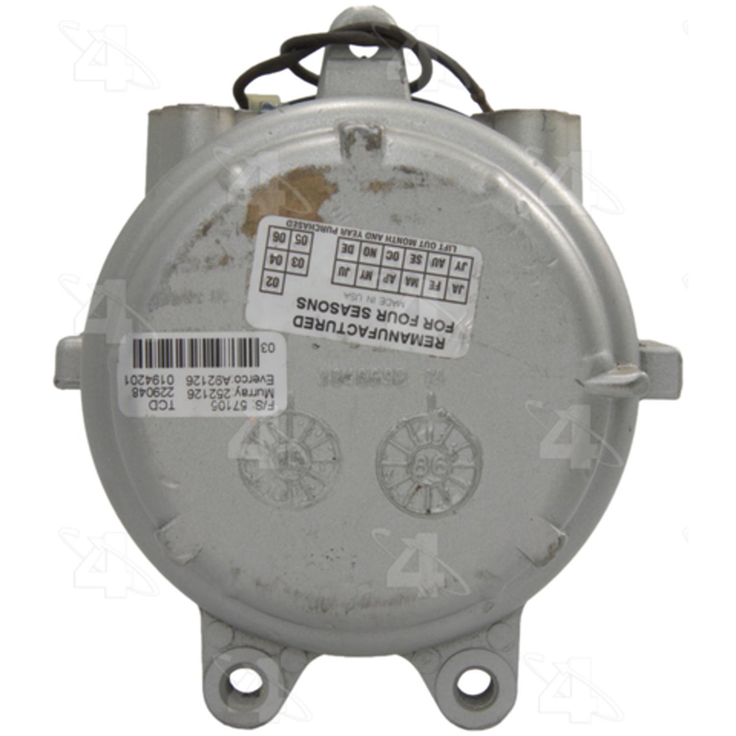 Four Seasons 57105 - A/C Compressor Four Seasons 57105 A/C Compressor product image 2 of 7