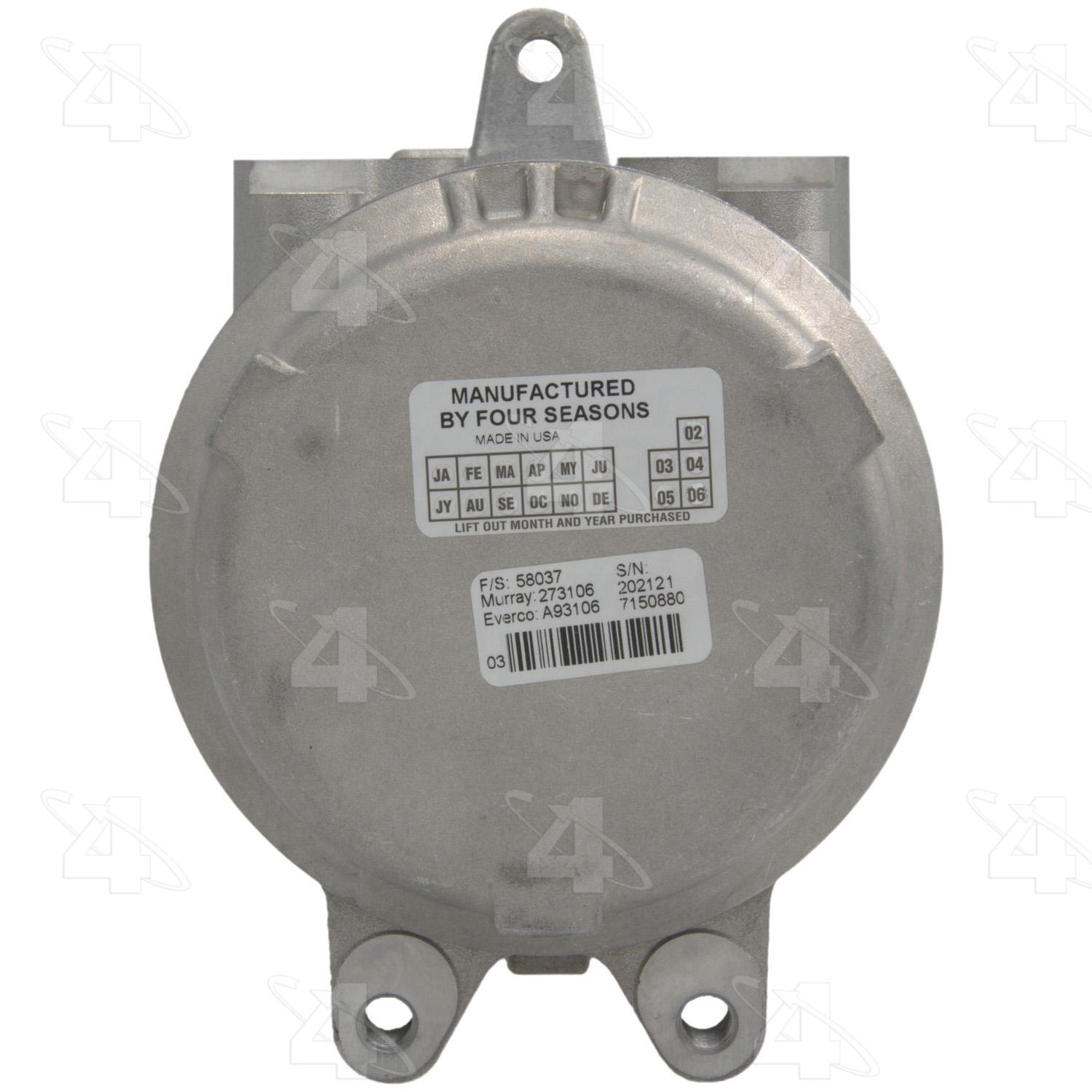 Four Seasons 58037 - A/C Compressor Four Seasons 58037 A/C Compressor product image 2 of 7