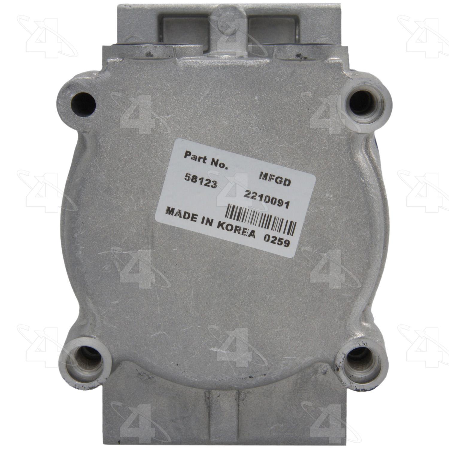 Four Seasons 58123 - A/C Compressor Four Seasons 58123 A/C Compressor product image 2 of 7