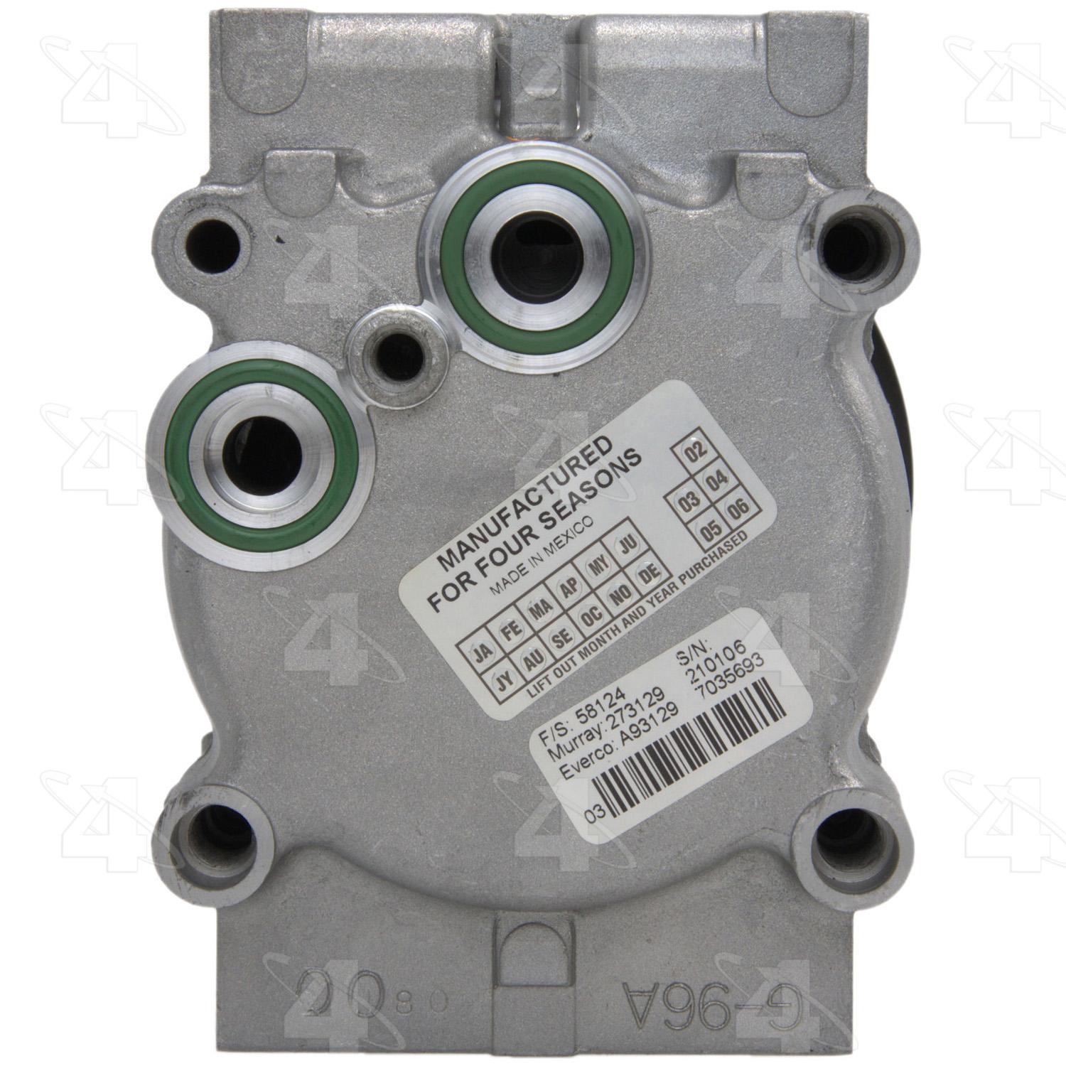 Four Seasons 58124 - A/C Compressor Four Seasons 58124 A/C Compressor product image 2 of 7