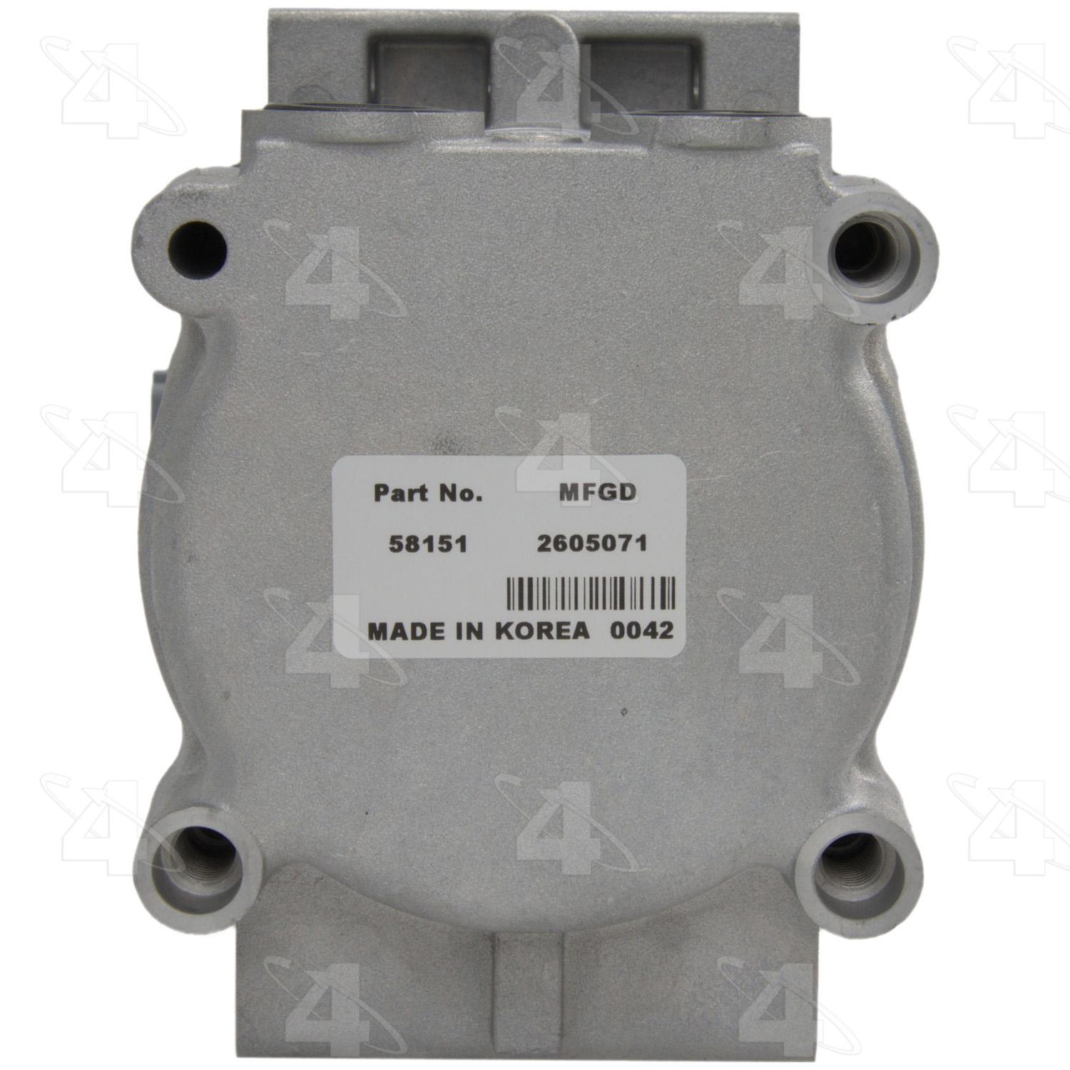 Four Seasons 58151 - A/C Compressor Four Seasons 58151 A/C Compressor product image 2 of 7
