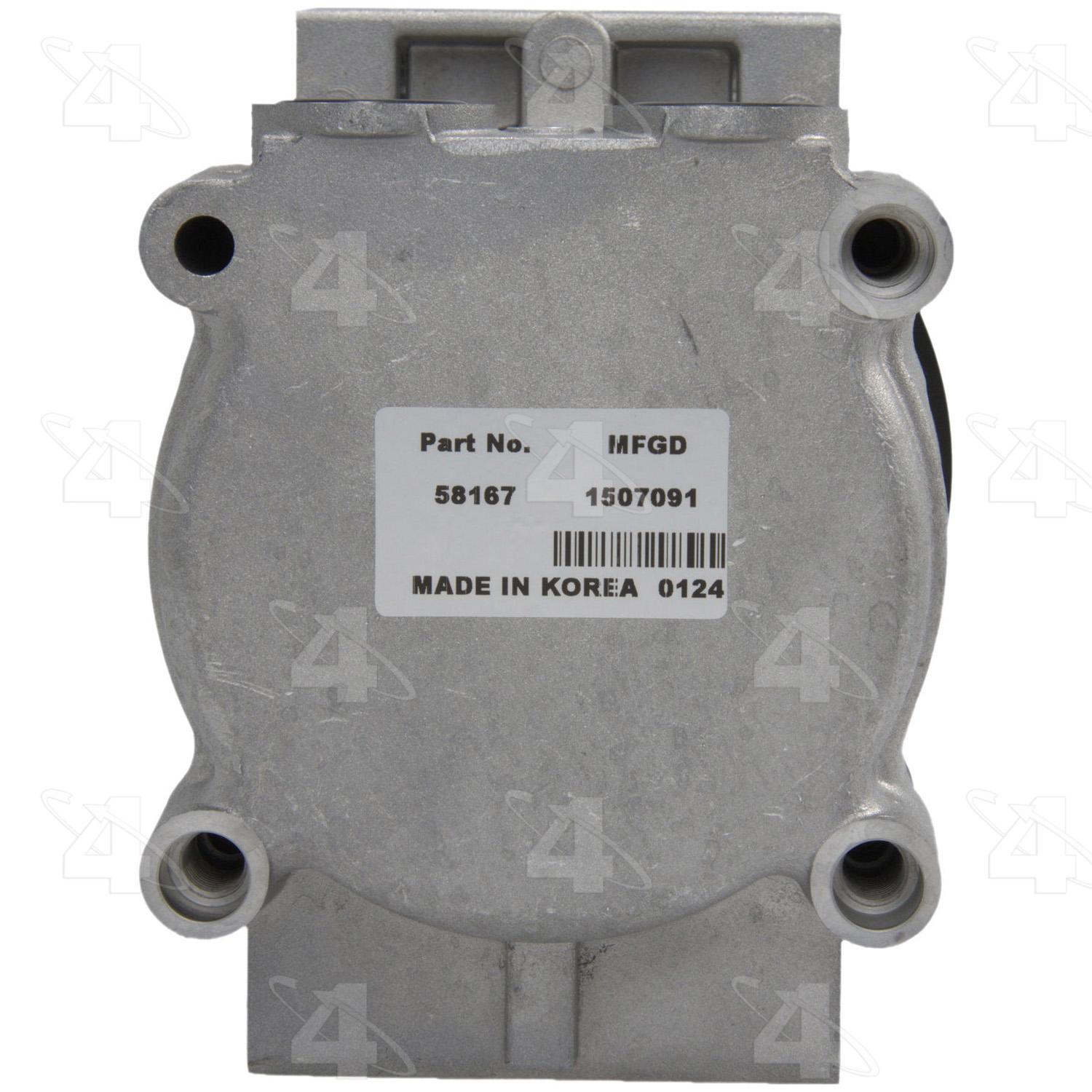 Four Seasons 58167 - A/C Compressor Four Seasons 58167 A/C Compressor product image 2 of 7