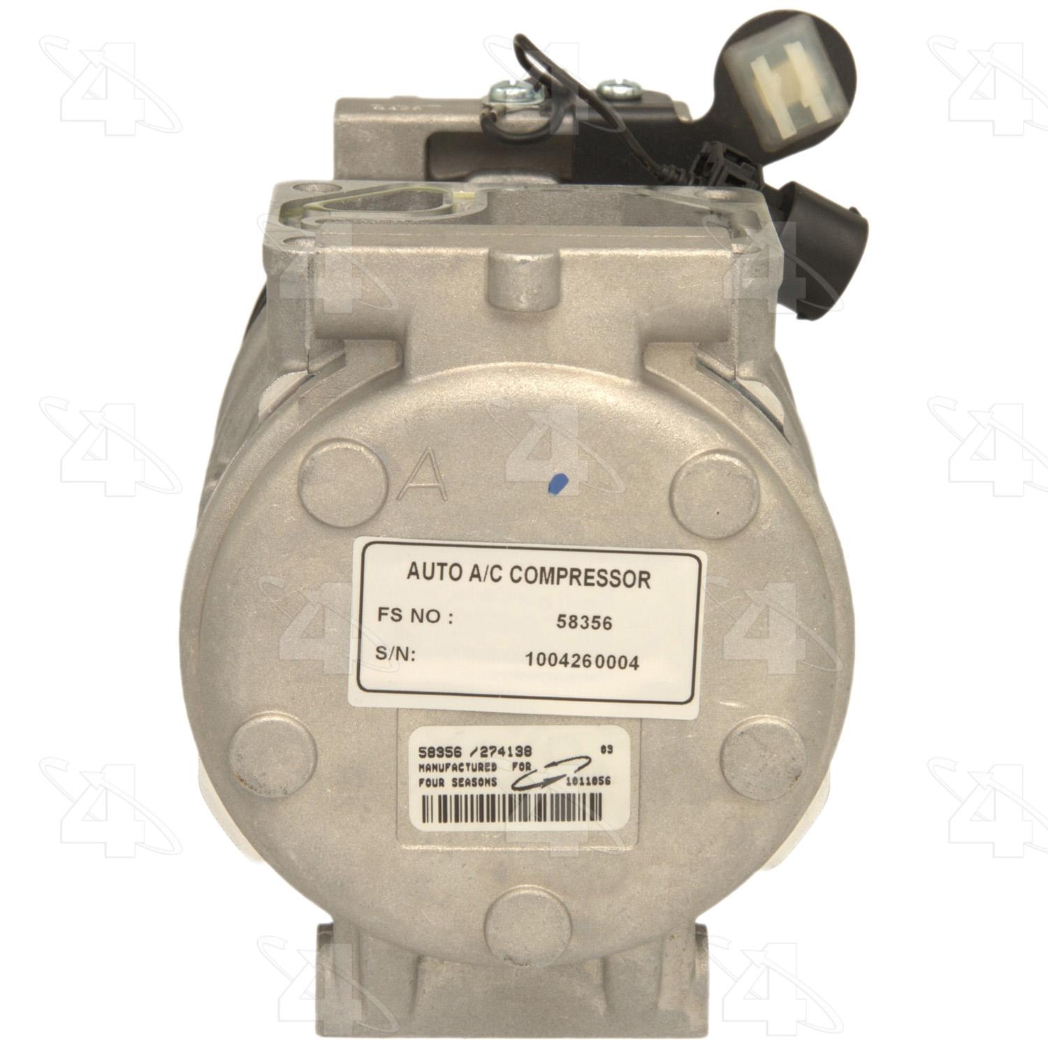 Four Seasons 58356 - A/C Compressor Four Seasons 58356 A/C Compressor product image 2 of 7