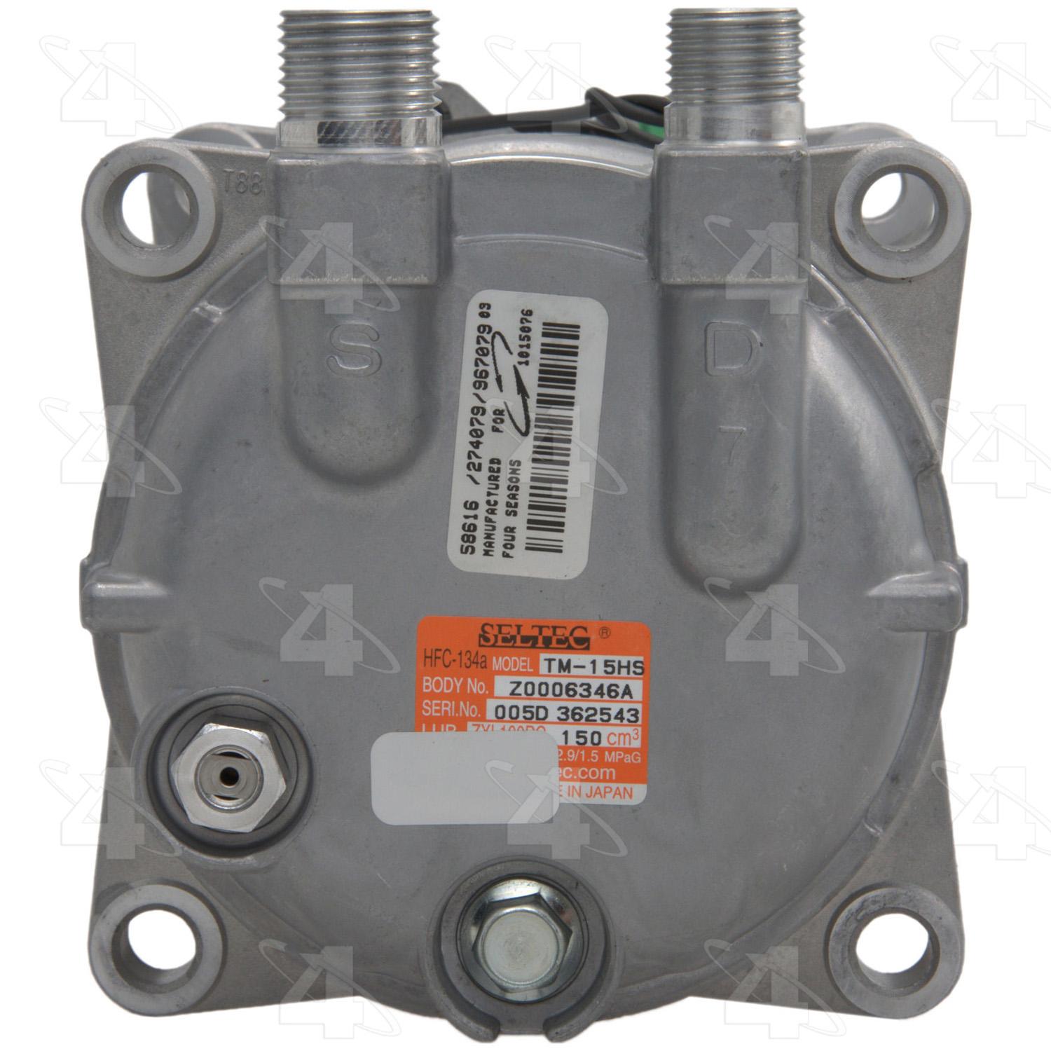 Four Seasons 58616 - A/C Compressor Four Seasons 58616 A/C Compressor product image 2 of 7