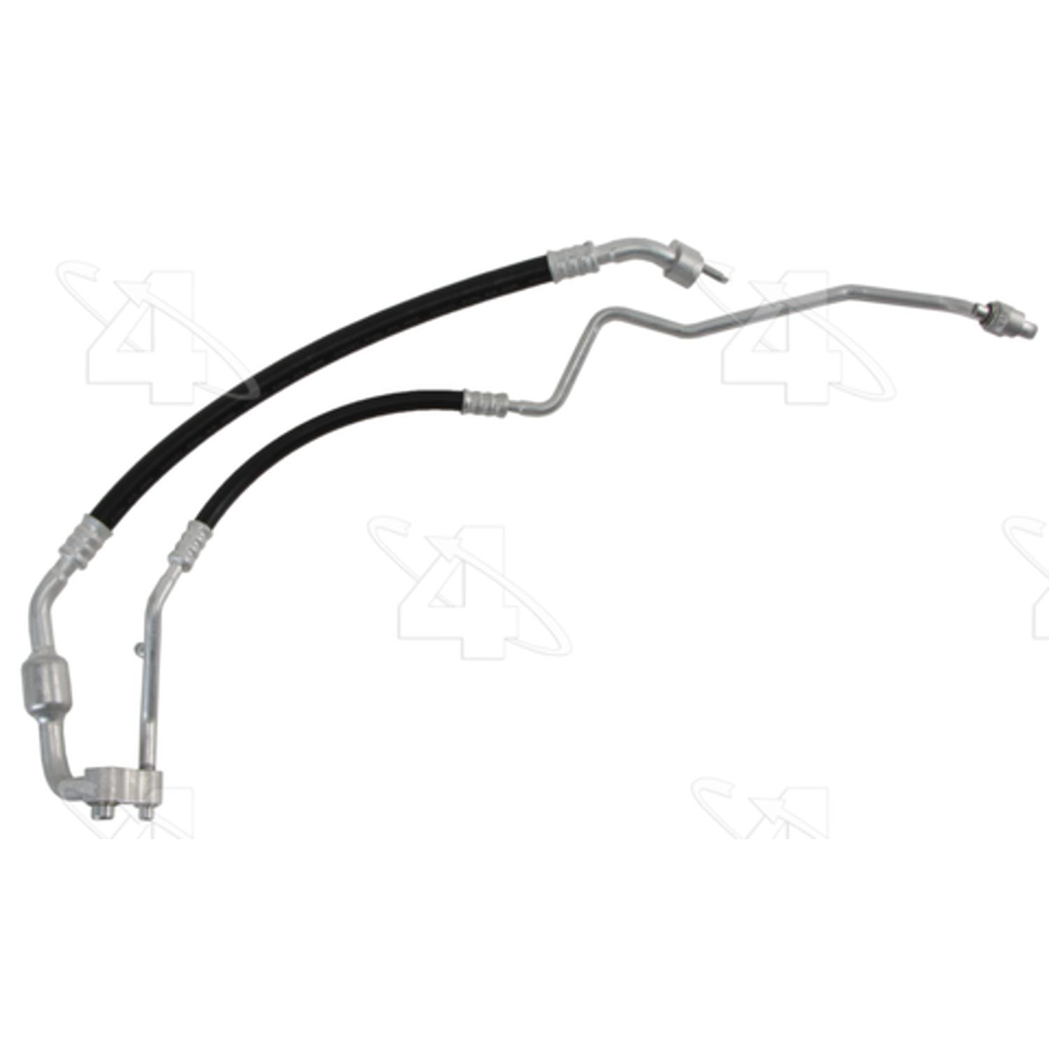 Four Seasons 66076 - A/C Refrigerant Discharge / Suction Hose Assembly Four Seasons 66076 A/C Manifold Hose Assembly product image 1 of 4