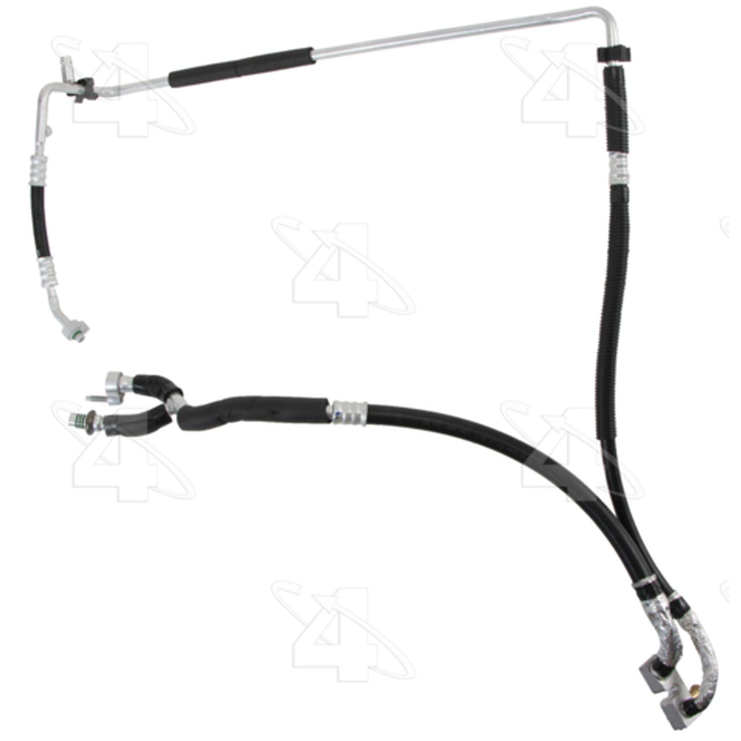 Four Seasons 66095 - A/C Refrigerant Discharge / Suction Hose Assembly Four Seasons 66095 A/C Manifold Hose Assembly product image 1 of 8