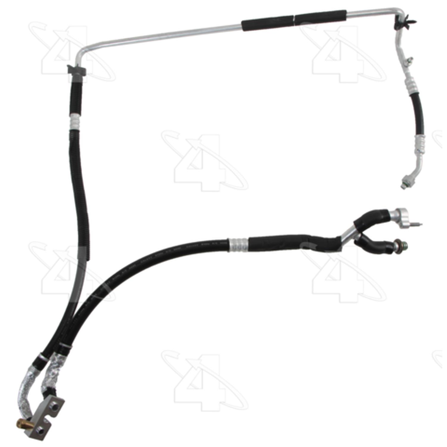 Four Seasons 66095 - A/C Refrigerant Discharge / Suction Hose Assembly Four Seasons 66095 A/C Manifold Hose Assembly product image 2 of 8