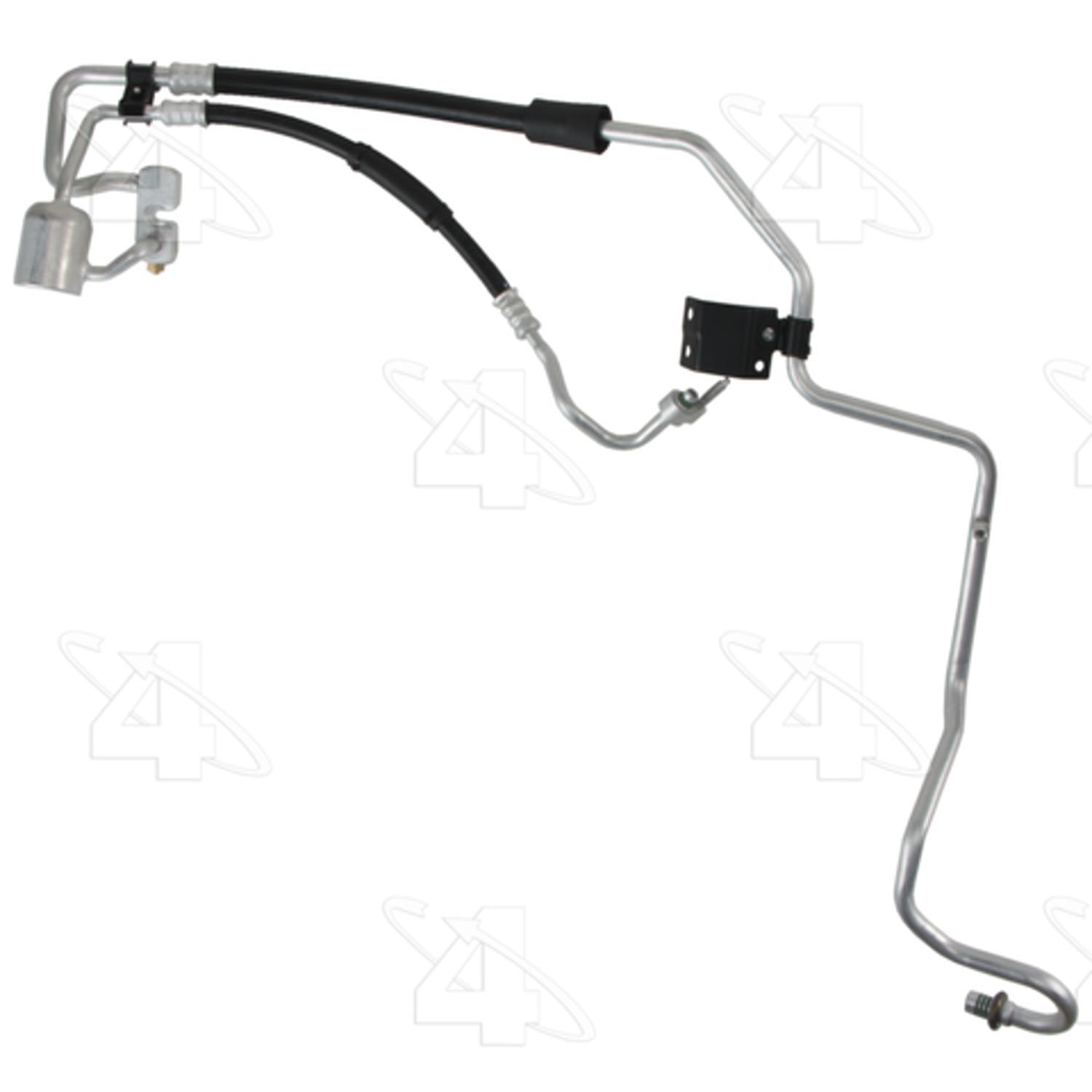 Four Seasons 66102 - A/C Refrigerant Discharge / Suction Hose Assembly Four Seasons 66102 A/C Manifold Hose Assembly product image 1 of 5