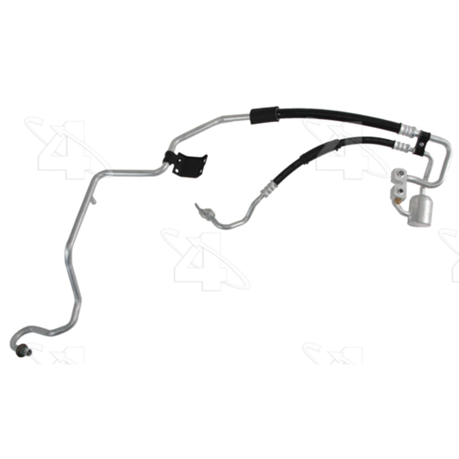 Four Seasons 66102 - A/C Refrigerant Discharge / Suction Hose Assembly Four Seasons 66102 A/C Manifold Hose Assembly product image 2 of 5