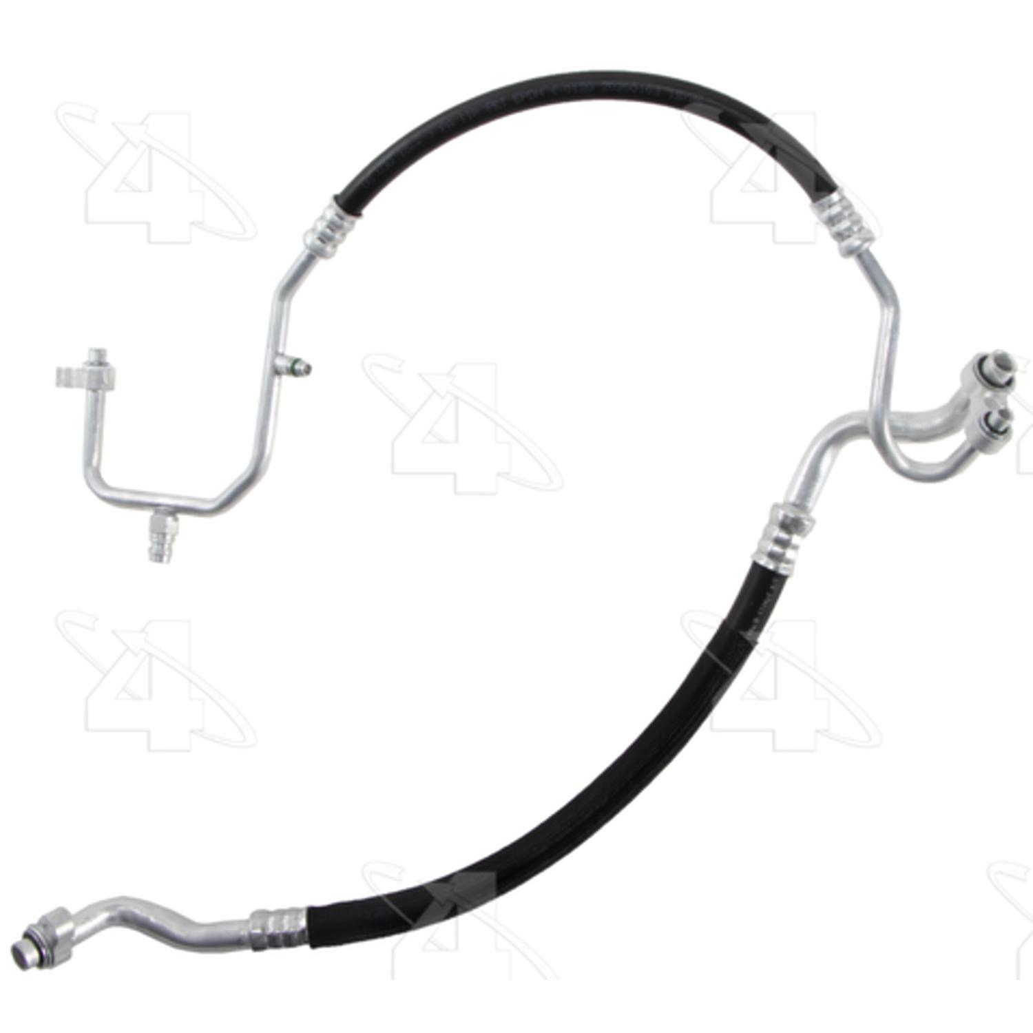 Four Seasons 66631 - A/C Refrigerant Discharge / Suction Hose Assembly Four Seasons 66631 A/C Manifold Hose Assembly product image 1 of 7