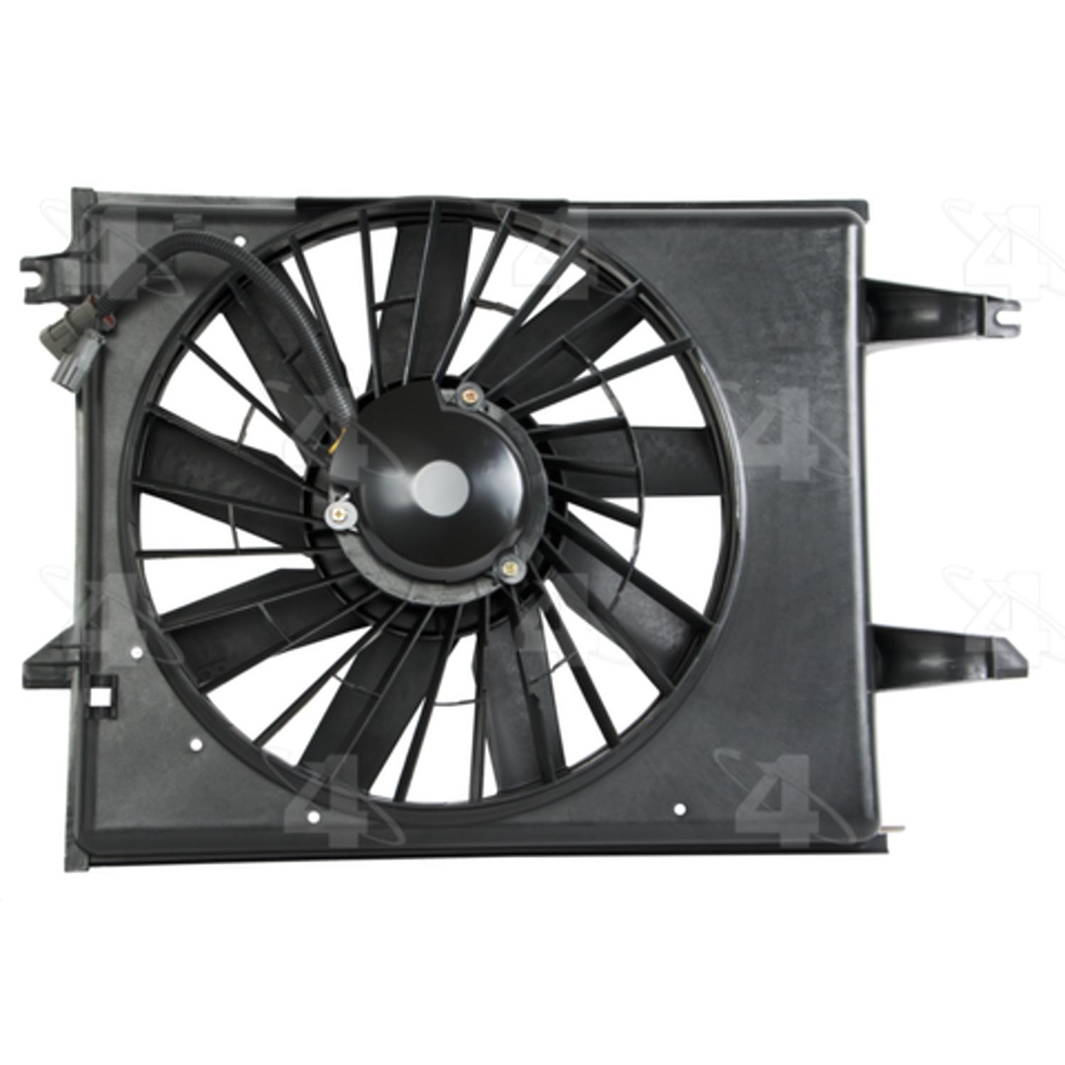 Four Seasons 75221 - Engine Cooling Fan Assembly Four Seasons 75221 Dual Radiator and Condenser Fan Assembly product image 1 of 3