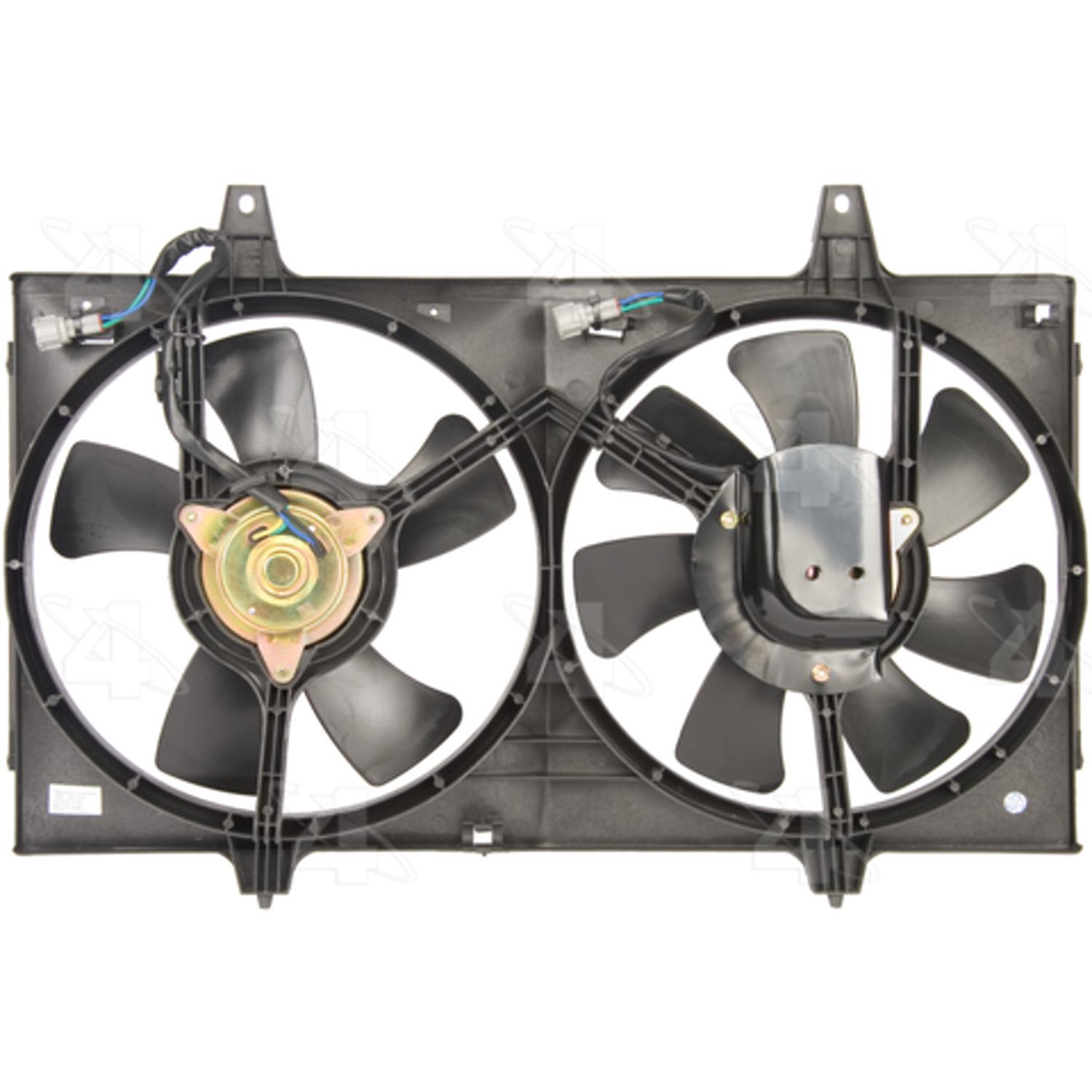 Four Seasons 75243 - Engine Cooling Fan Assembly Four Seasons 75243 Dual Radiator and Condenser Fan Assembly product image 1 of 4