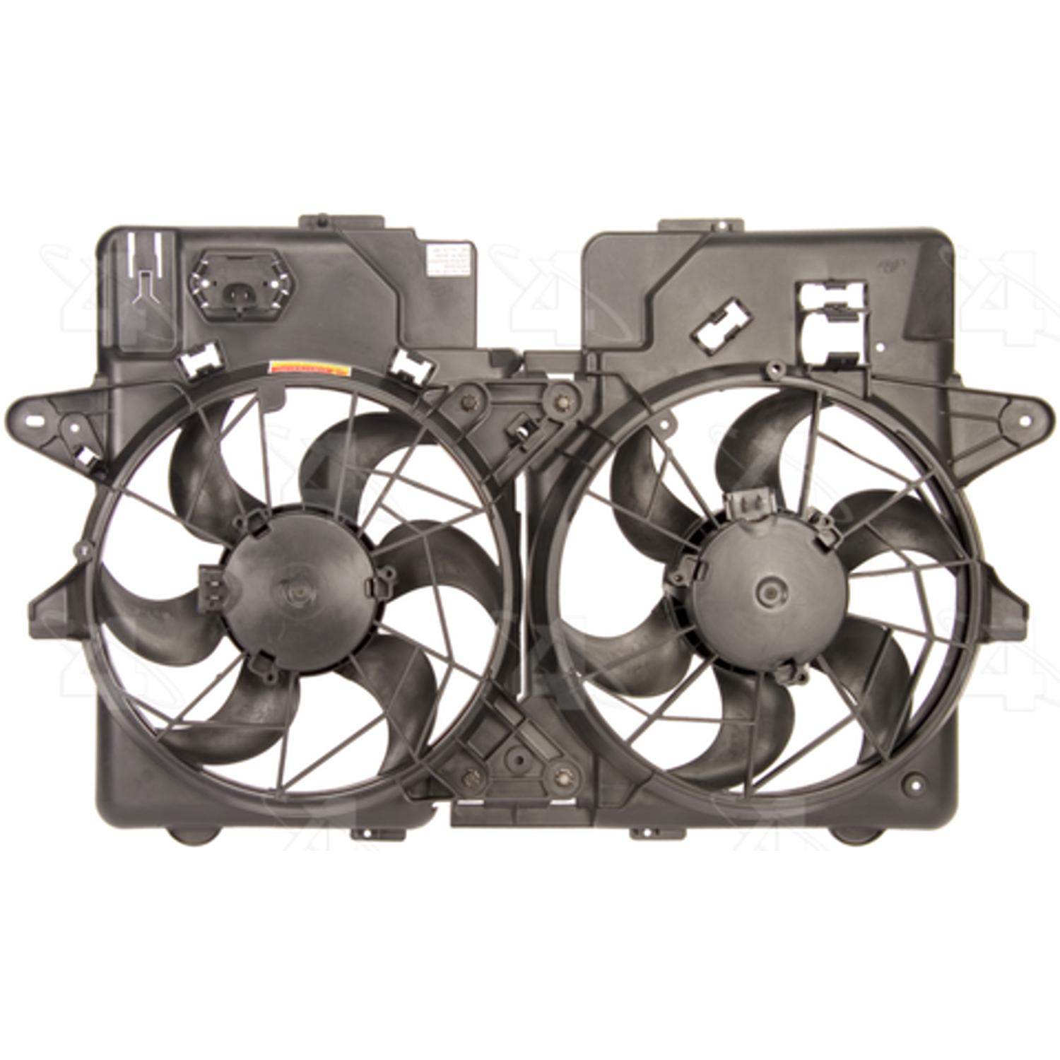 Four Seasons 75607 - Engine Cooling Fan Assembly Four Seasons 75607 Dual Radiator and Condenser Fan Assembly product image 1 of 2